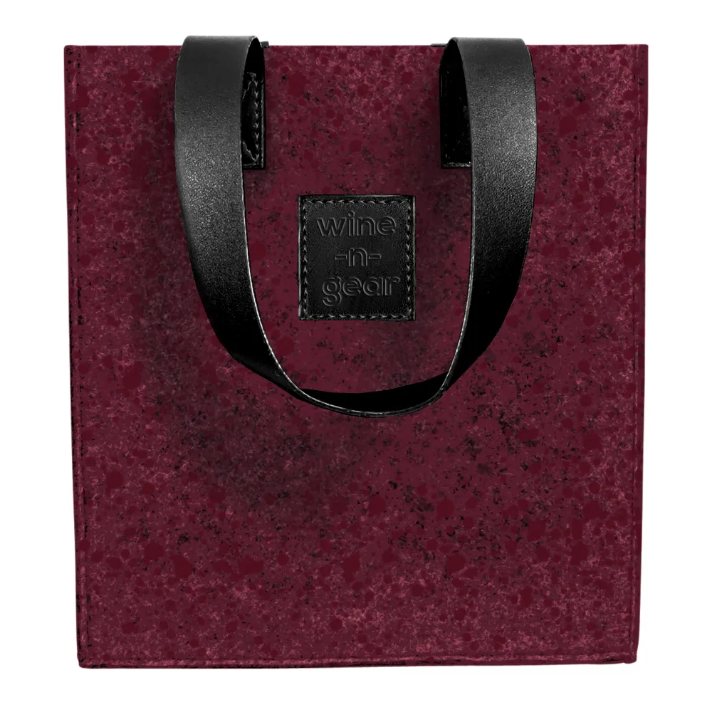 6-Bottle Felt Wine Tote 21