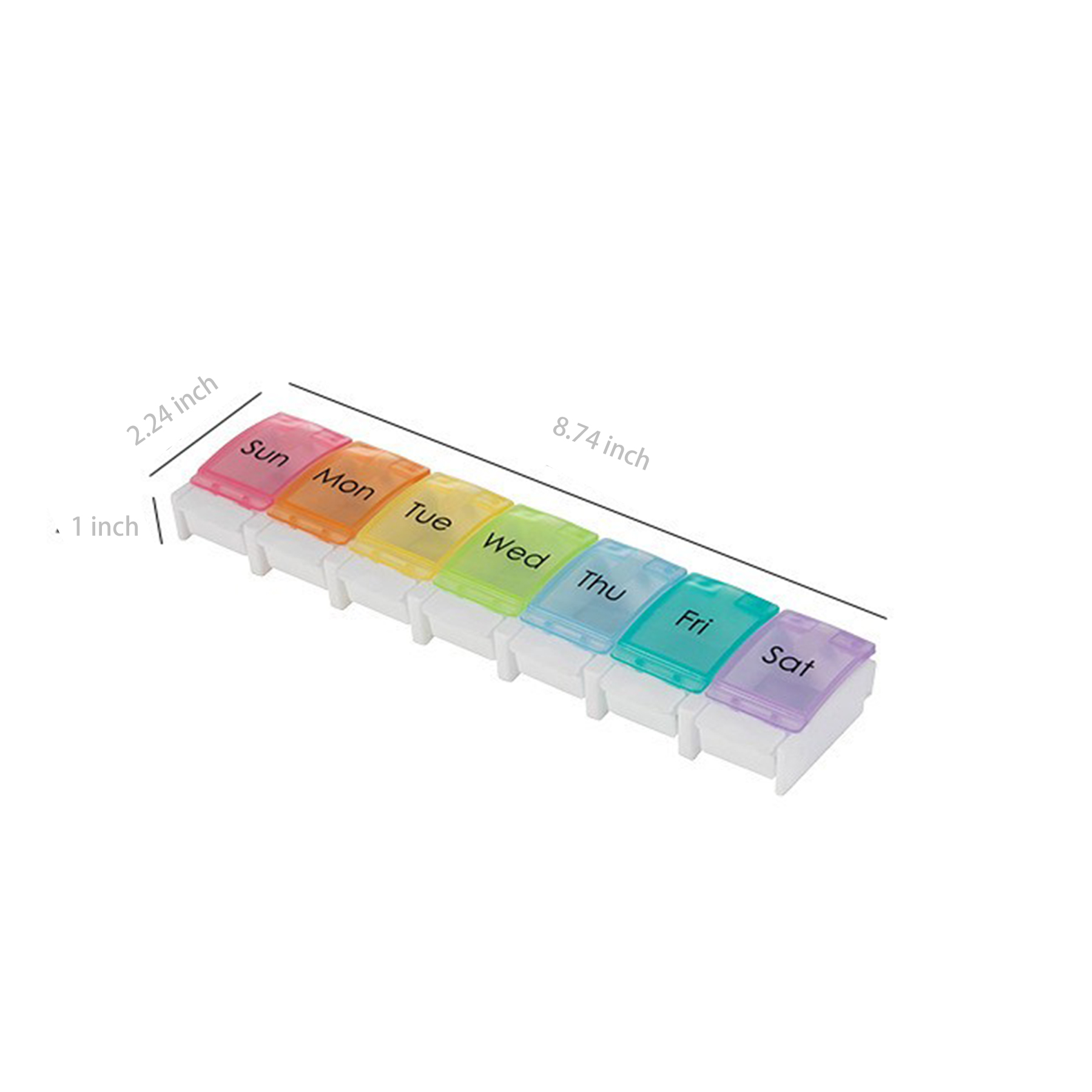 7-Day Pill Weekly Pill Organizer With Large Compartments 4