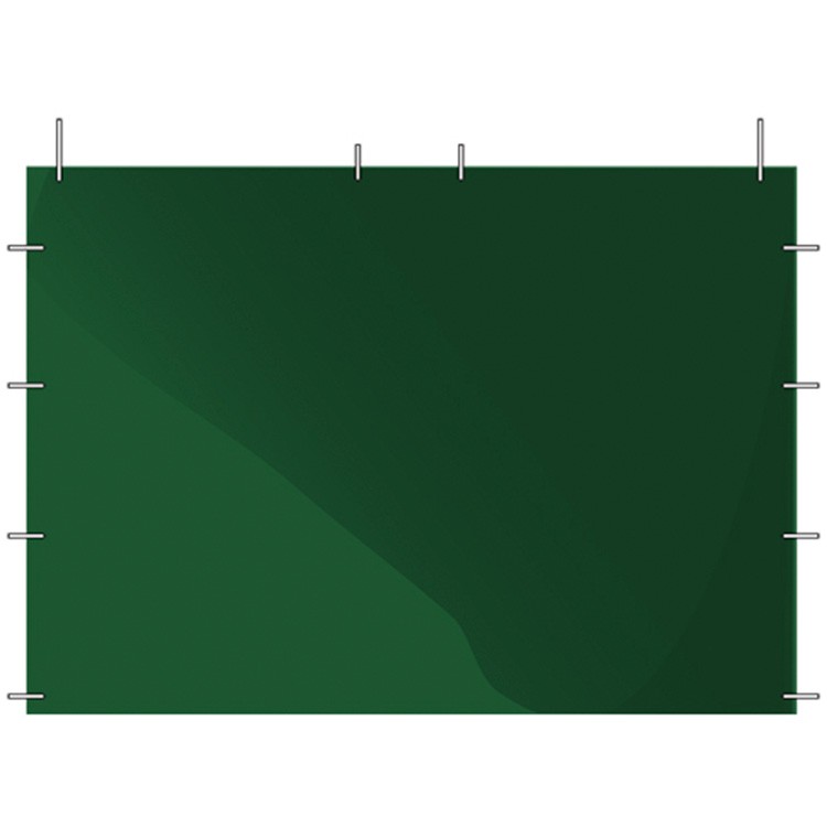 10 foot plain green side panel 1