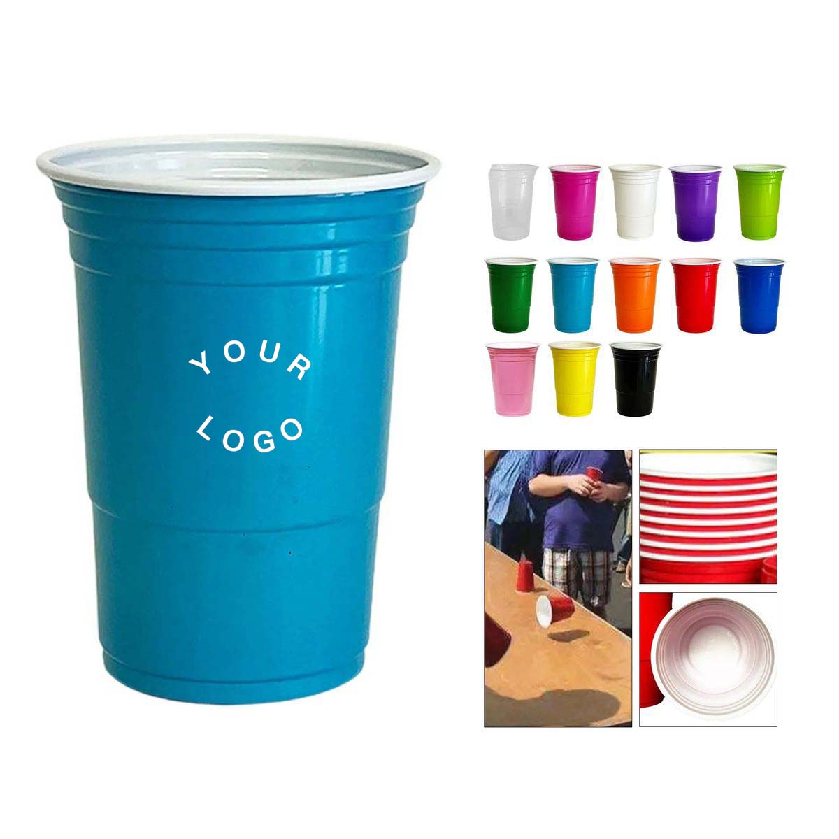 Disposable Plastic Beer Pong Cup Party Use 3