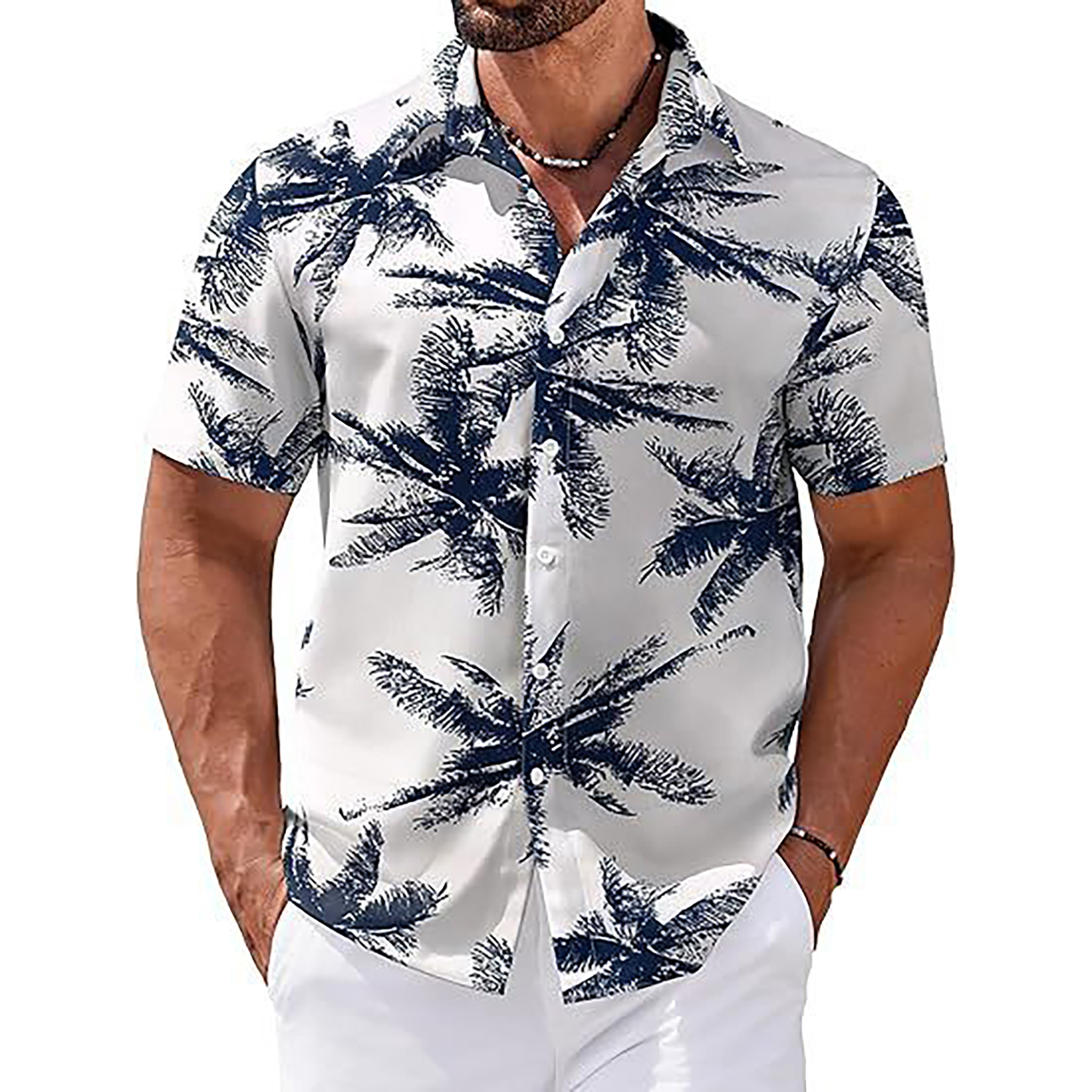 Men's Tropical Floral Beach Shirt 4