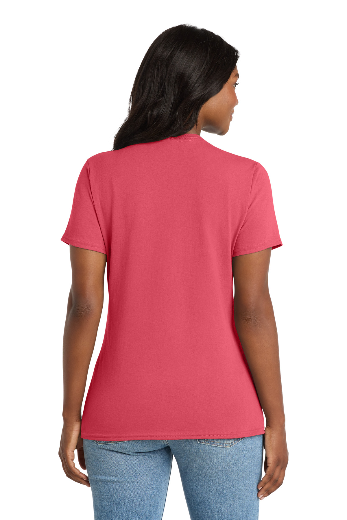 Port & Co Women's Core Cotton V-Neck Tee. LPC54V 96