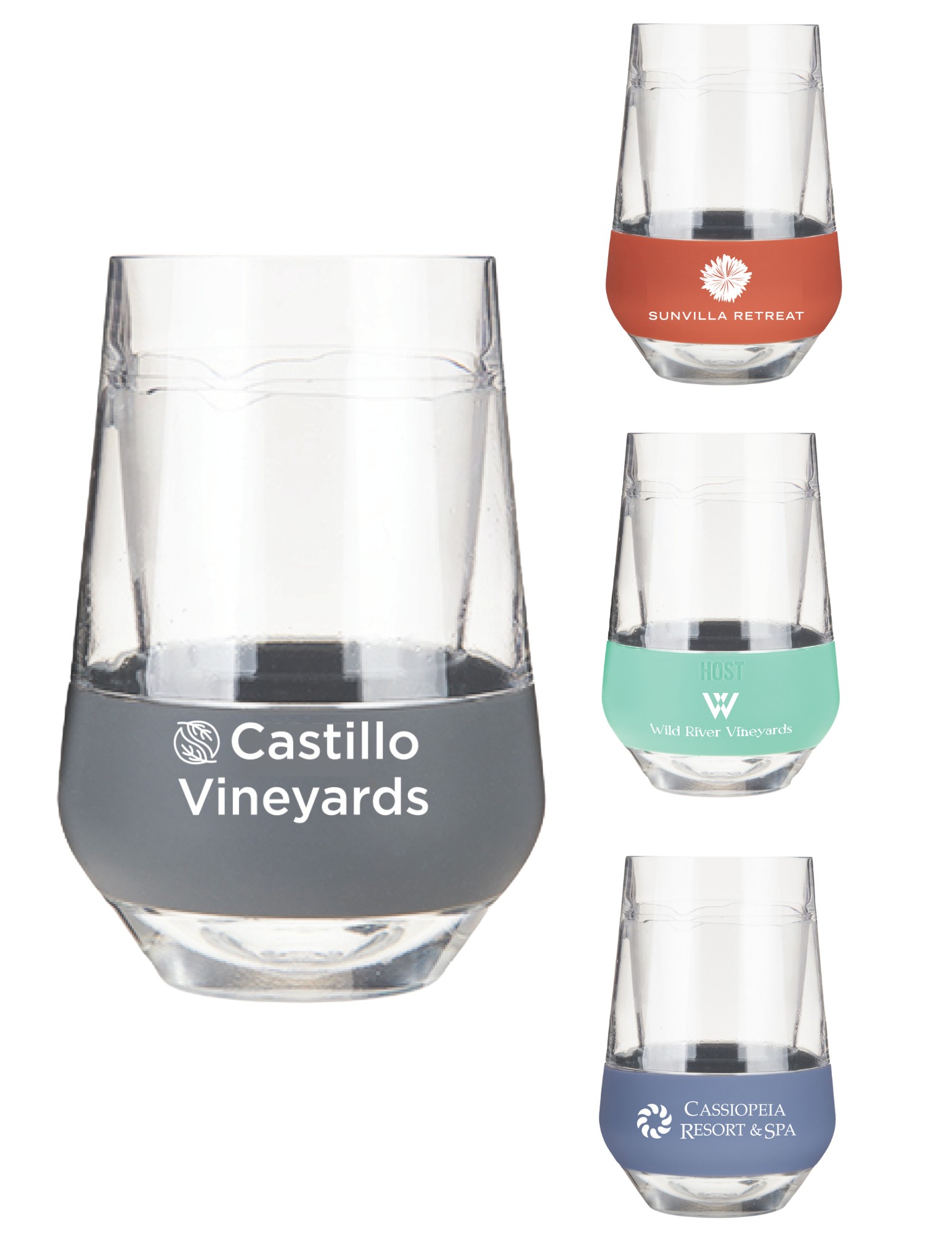 HOST® Clear Wine FREEZE™ XL Cup, set of 2 16