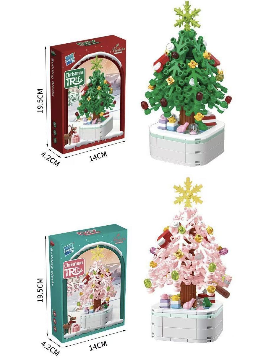 Mini Christmas Tree Decorations for Tabletop & Home - Gifts for Boys & Girls 8