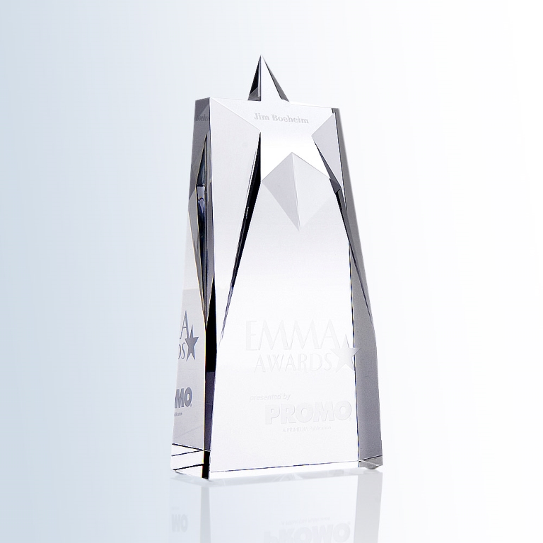 Supreme Star Optic Crystal Award - Small