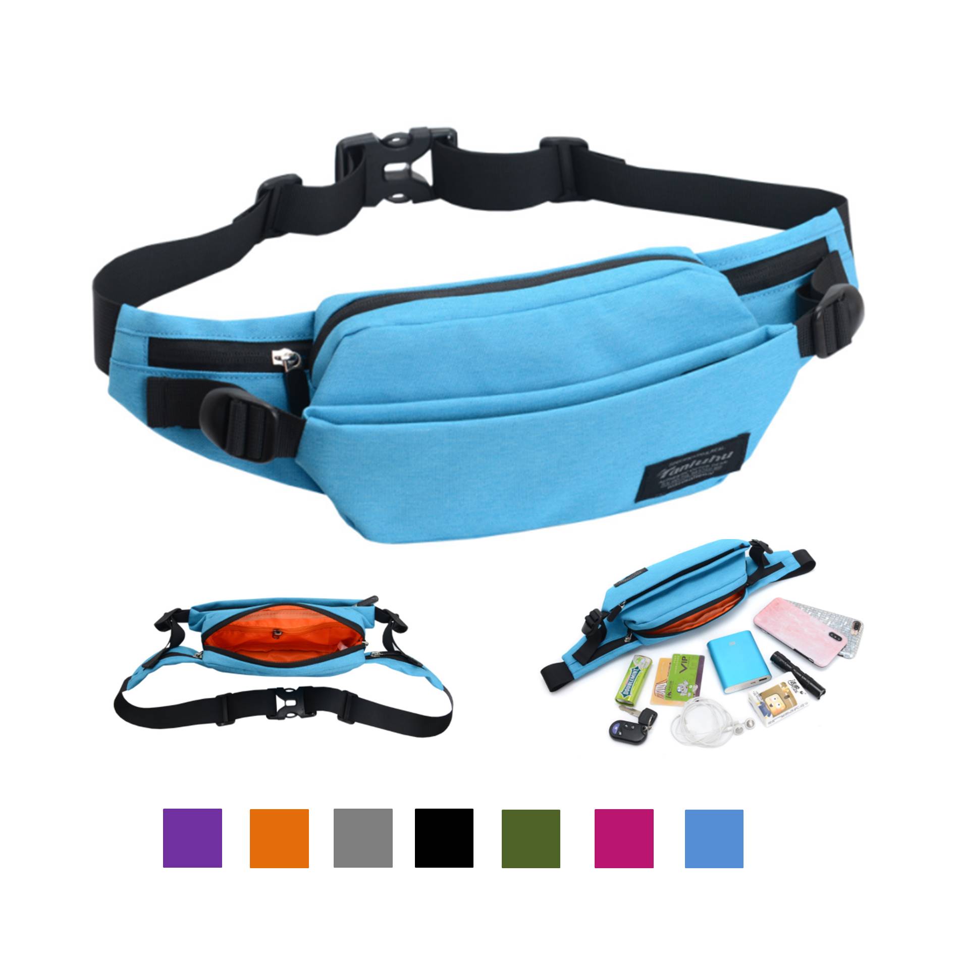 Outdoor Leisure Sports Earphone Waist Bag 3