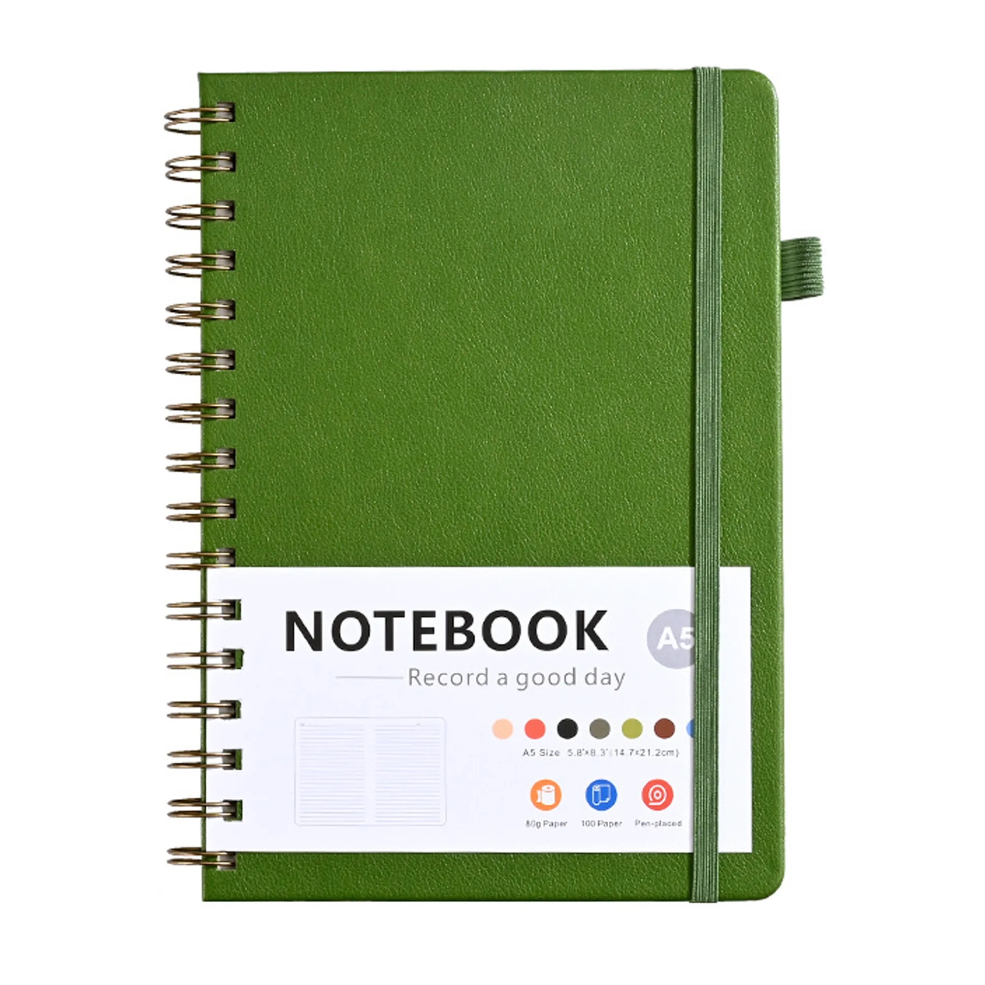 Compact A5 Spiral Notebook for School and Office 4