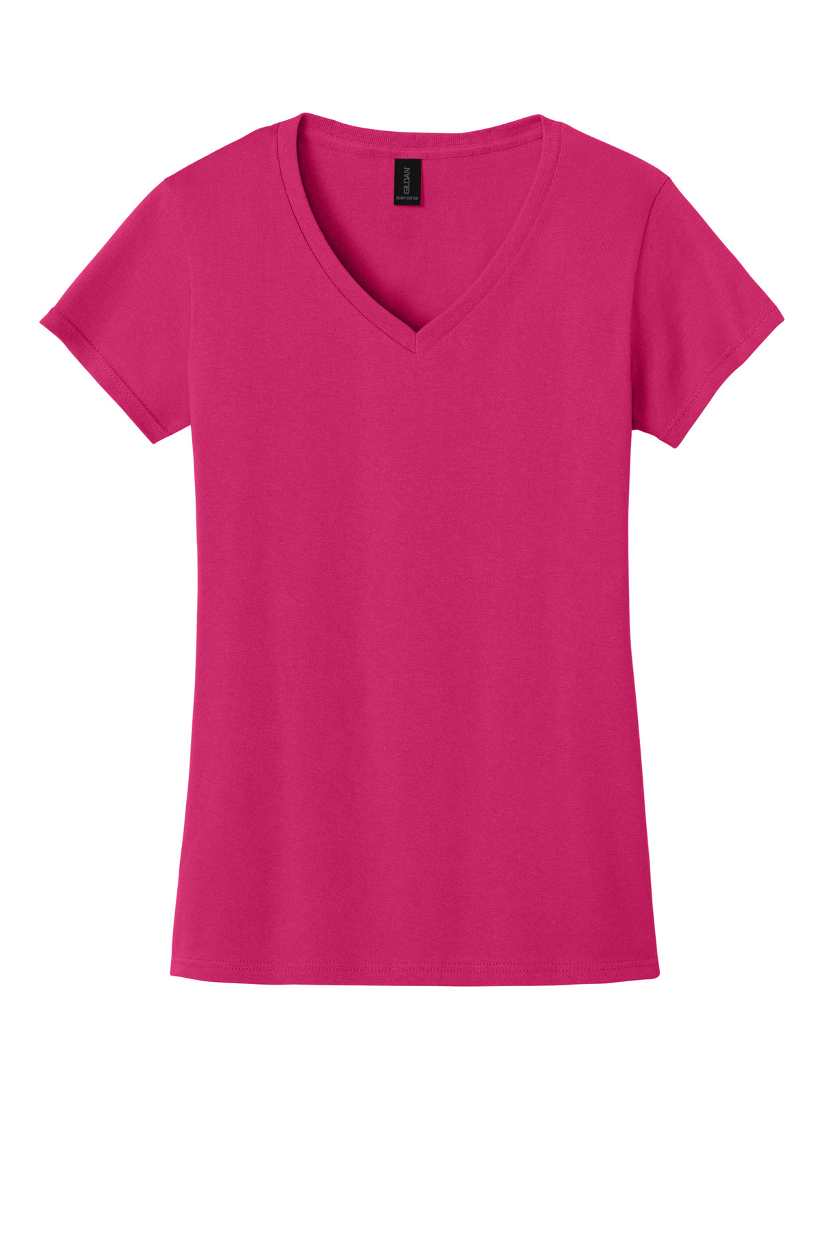 Gildan Women's Heavy Cotton 100% Cotton V-Neck T-Shirt. 5V00L 77