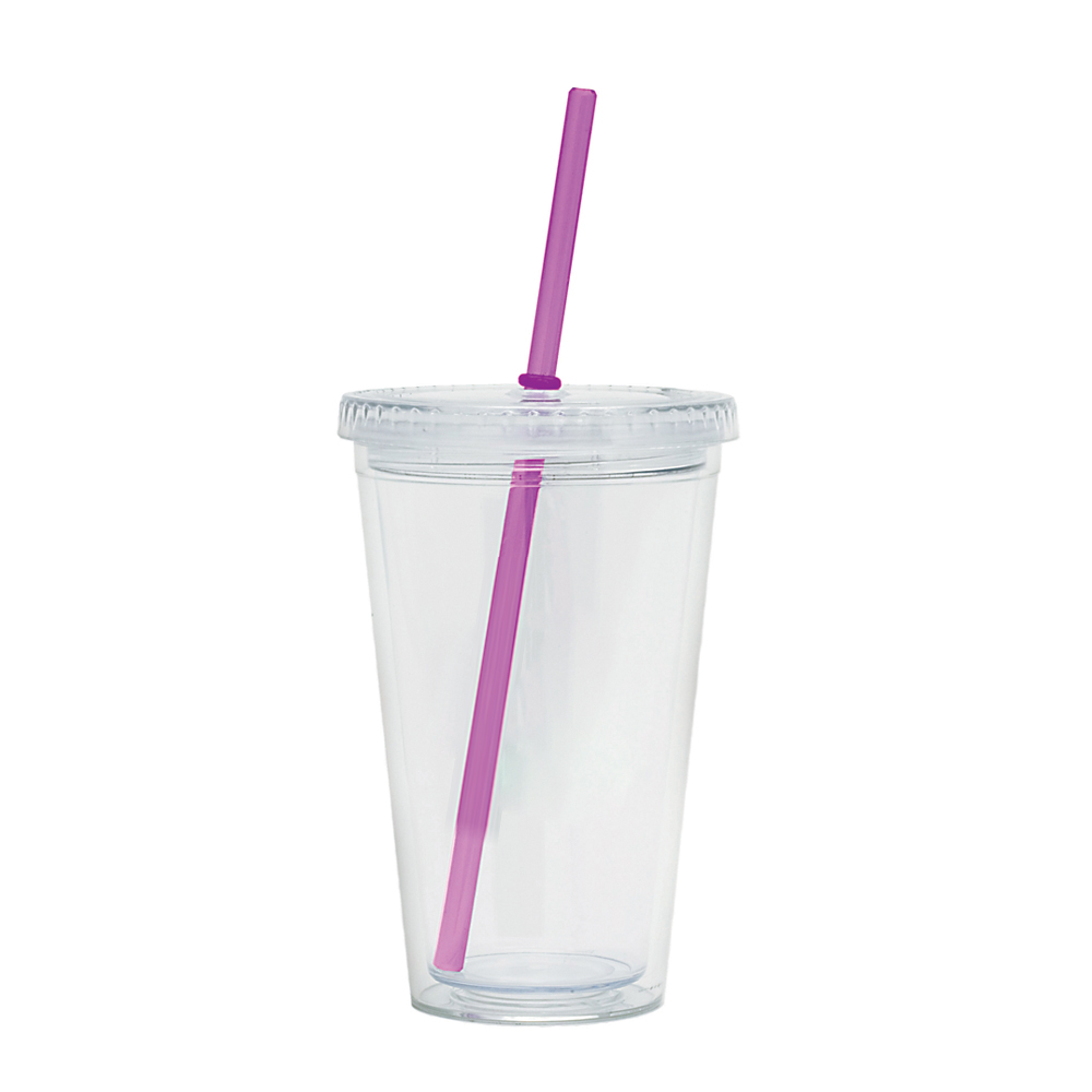 16 Oz. Crystal Double Wall Acrylic Tumbler 4