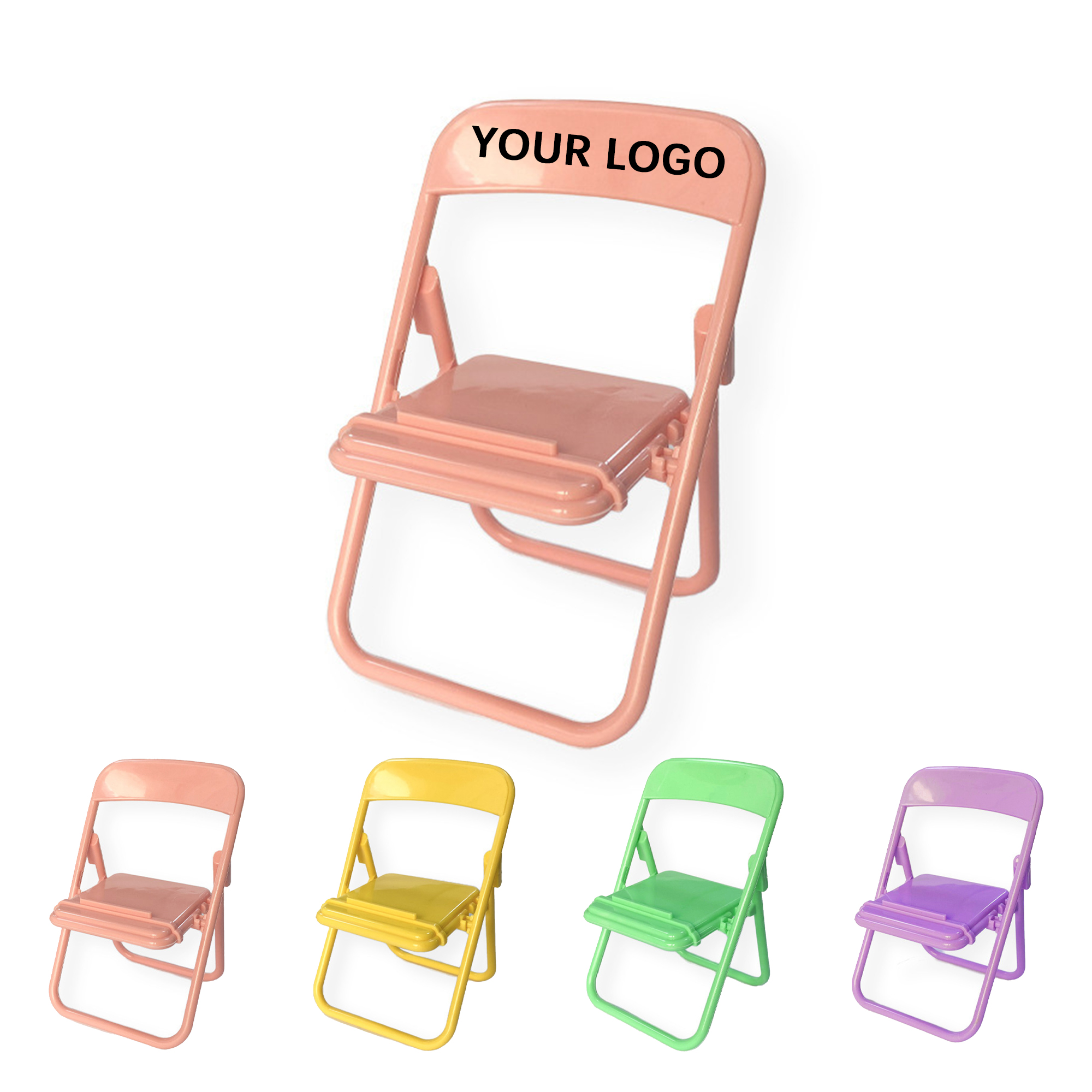 Mini Foldable Chair Style Phone Stand 2.56" x 4.33" 4