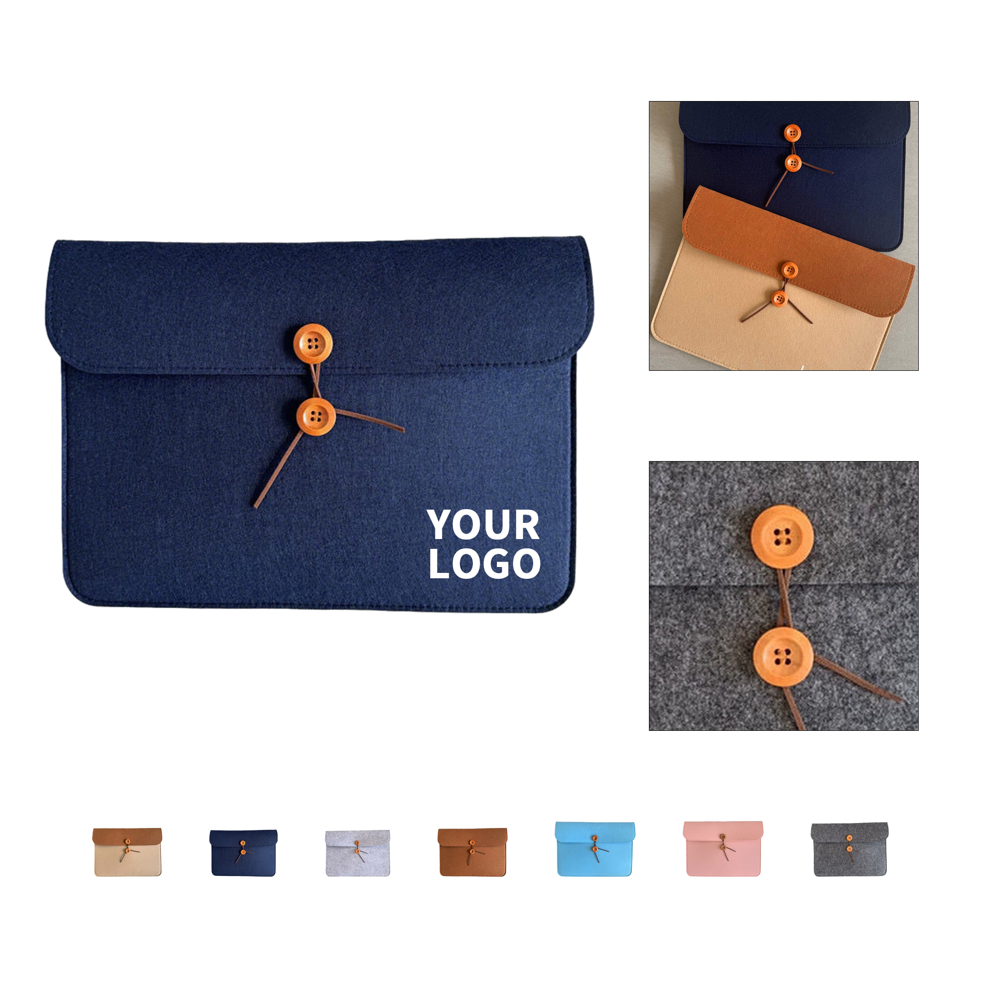 Felt A4 Document Pouch 13.39 x 9.45" 5