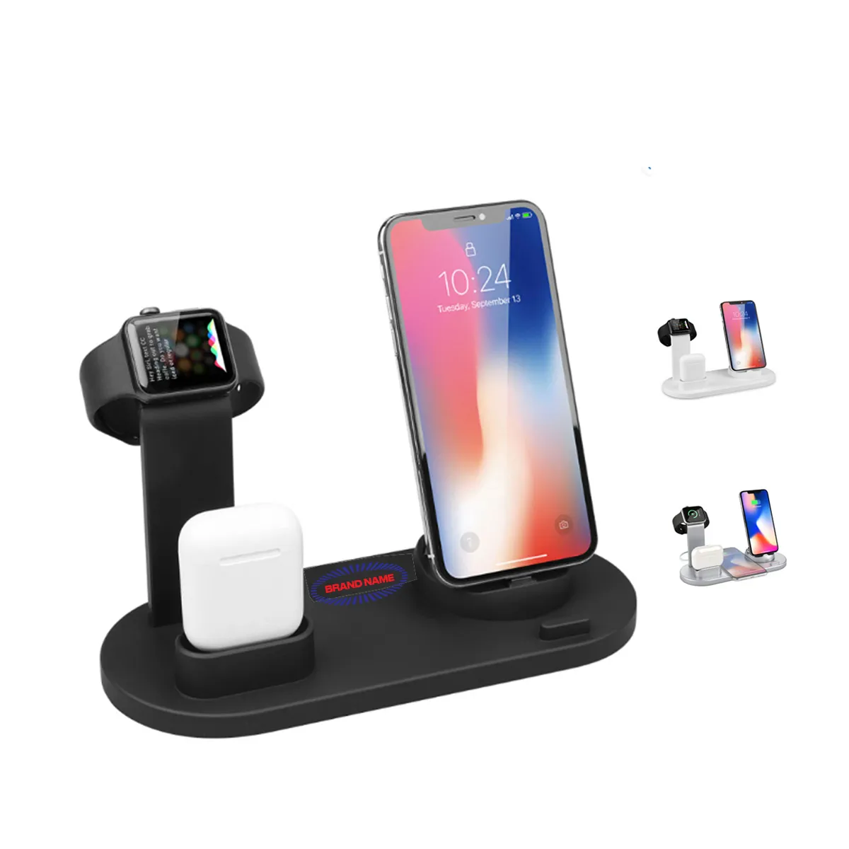 3-In-1 Universal Compatibility Fast Wireless Charger Stand 2