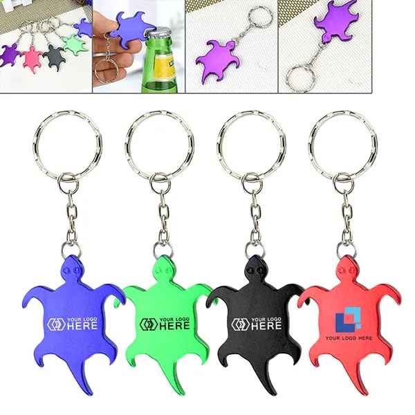 Customized Turtle Shape Bottle Opener Keychains 6