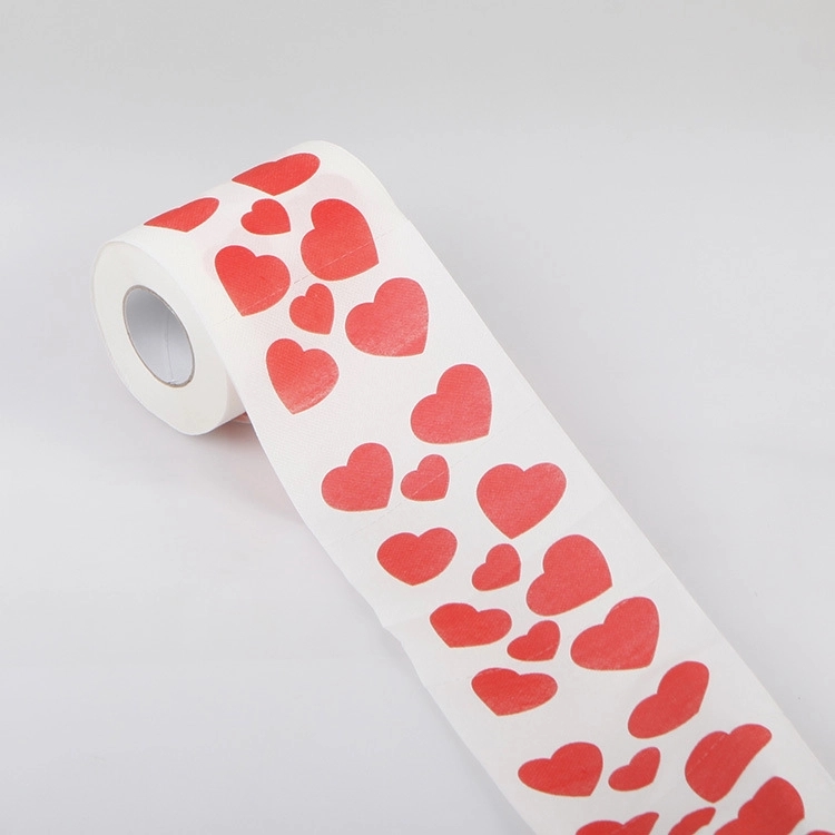 Custom Heart Printed Toilet Paper 5