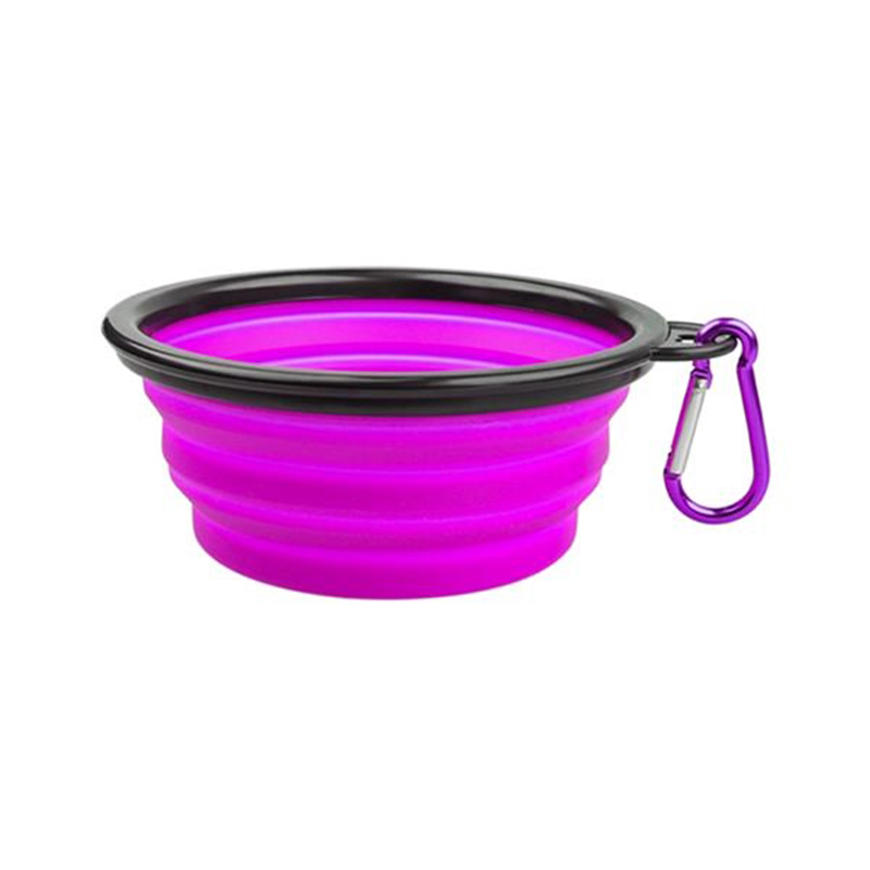 5 1/8 " Folding Pet Bowl With Carabiner 5