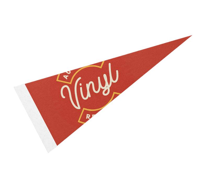 8" x 18" Full Color Felt Pennant Flag Banner with Strip 2