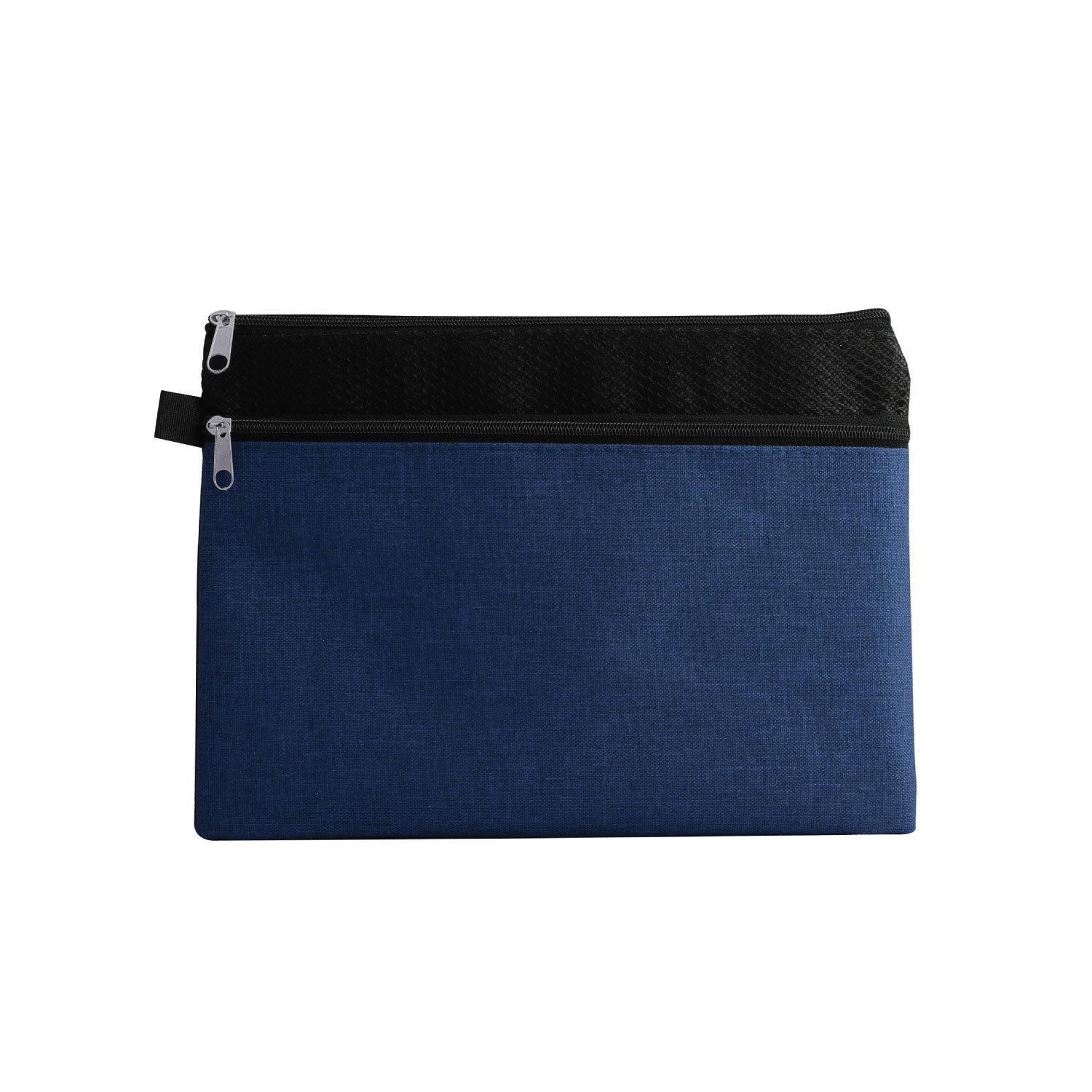 Dual Zipper Compartment Pen Loop Pouch 4