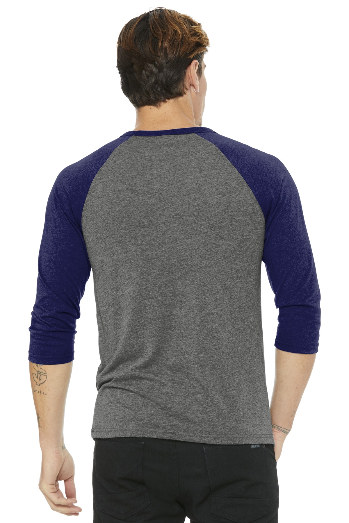 BELLA+CANVAS Unisex 3/4-Sleeve Baseball Tee. BC3200 35