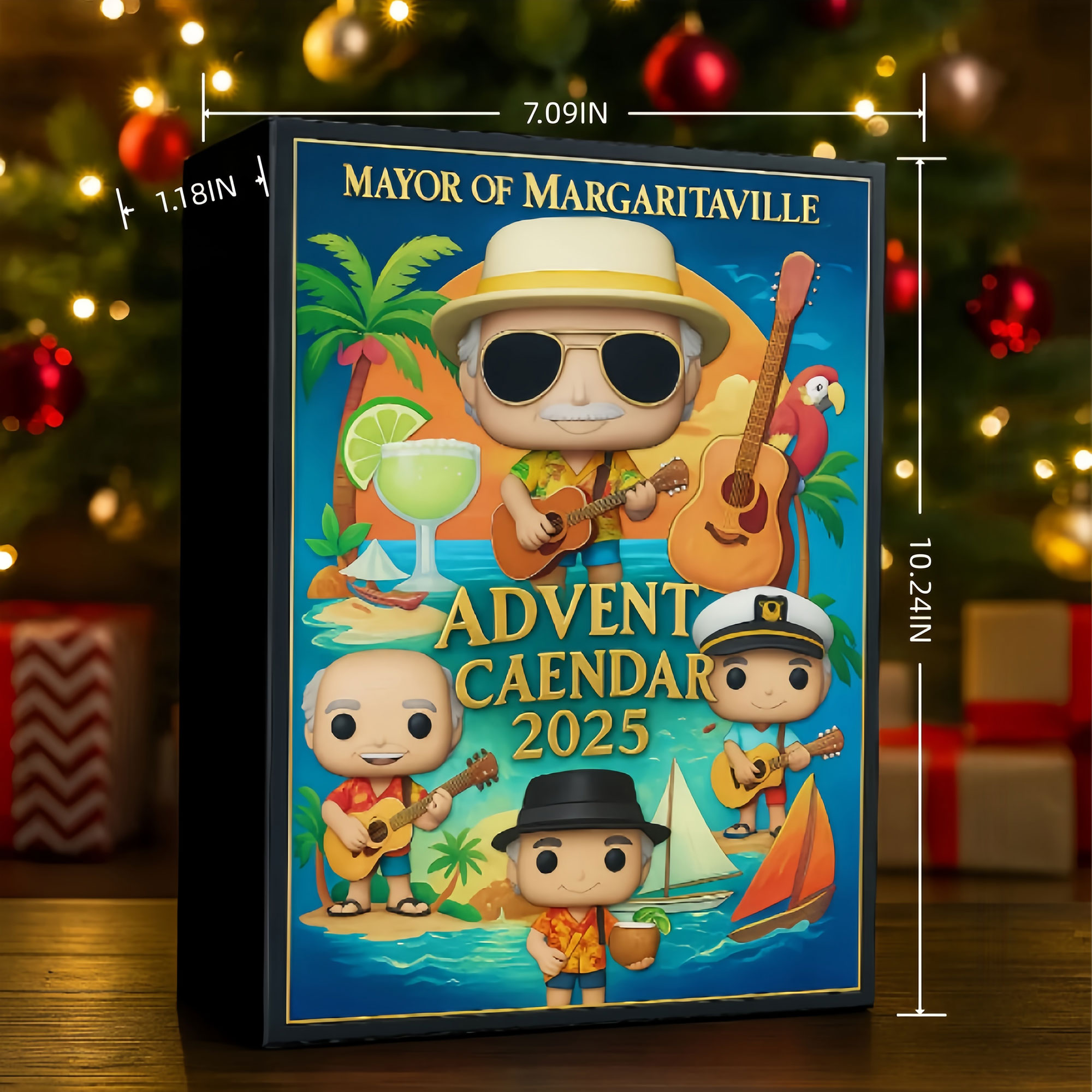 Surprise Mystery Box Jimmy Buffett Christmas Tree Ornament 1