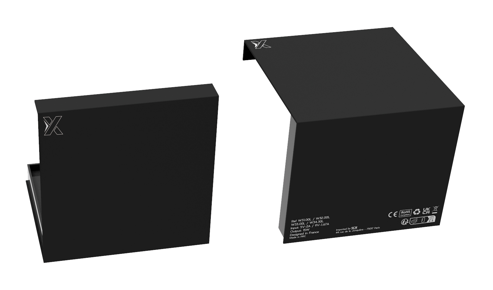 SCX Innovative Design™ Full-Color Bamboo 15W Wireless Charger 1