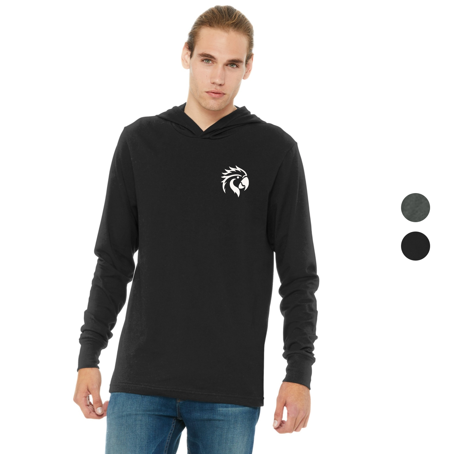 BELLA+CANVAS Unisex Jersey Long Sleeve Hoodies 4.2 oz. 2