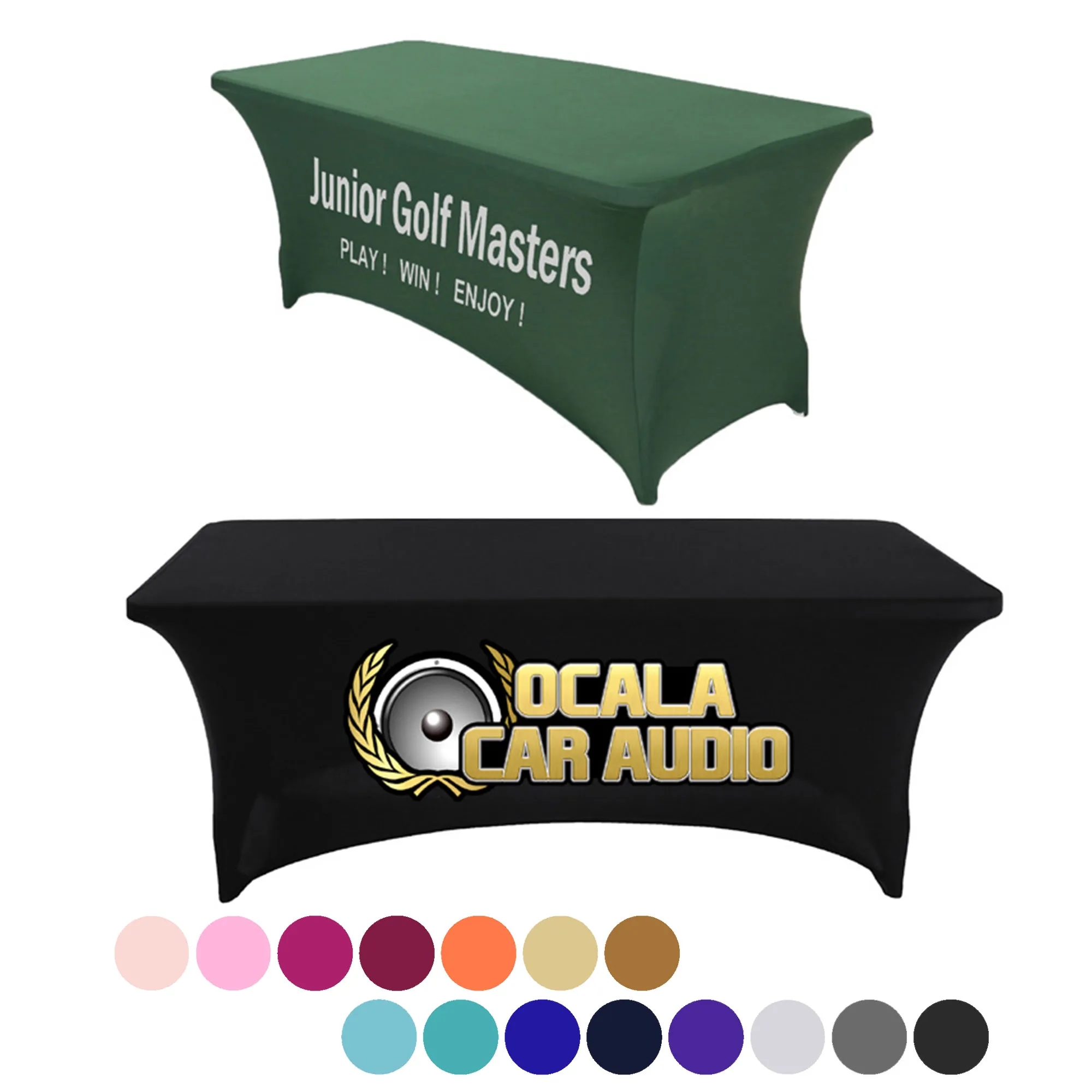 6Ft Customized Table Cloth For Rectangular Fitted Events 4