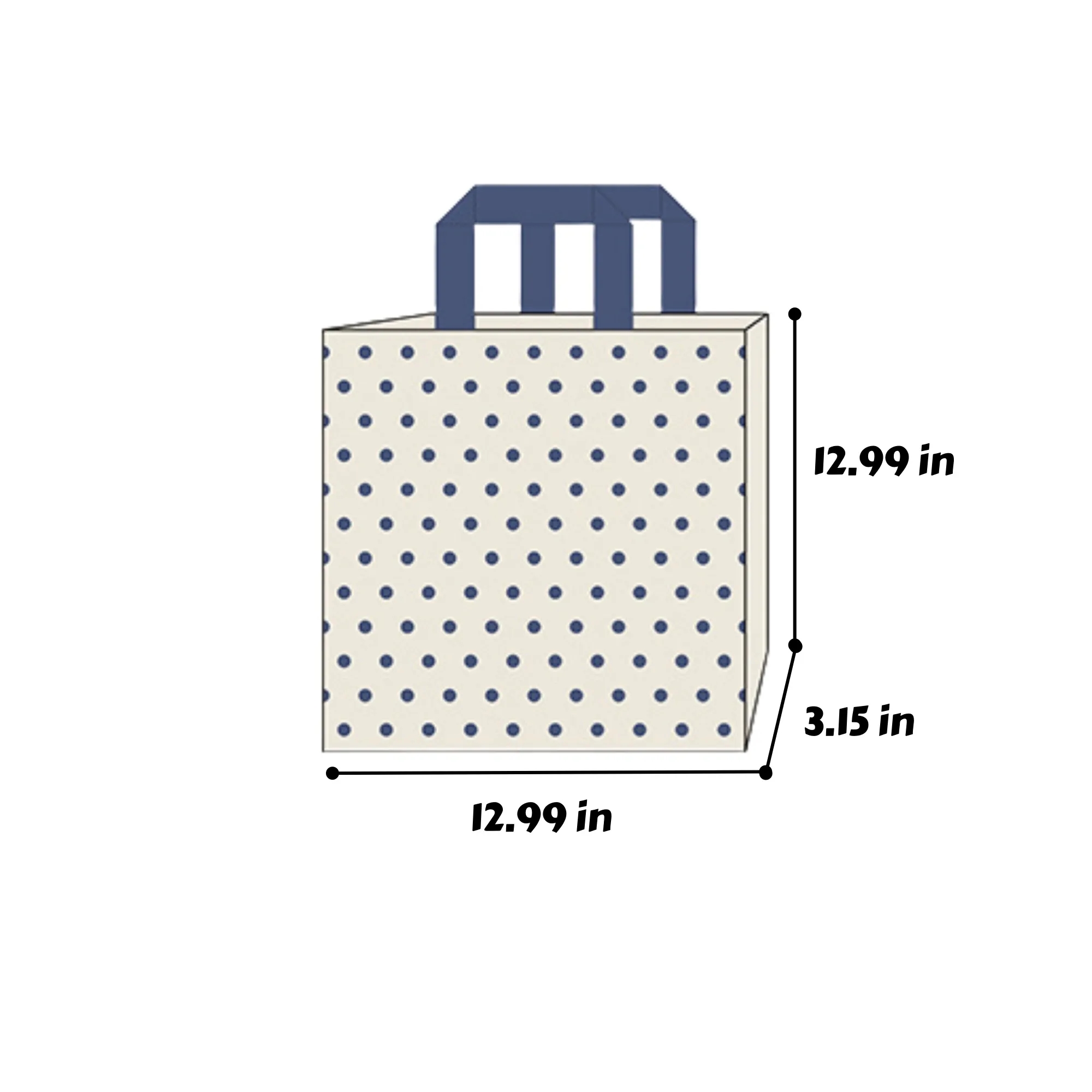 Polka Dot Frosted Bag Gift Clothing Store 3
