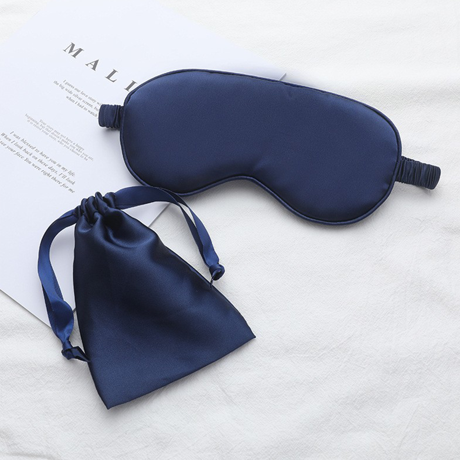 Simulated Silk Eye Mask With Pouch 5