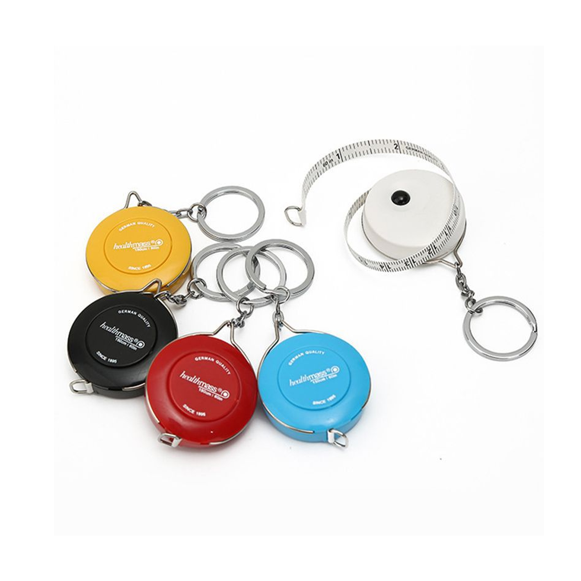 Portable Mini Tool Keychain Double Scales Tape Measure 1