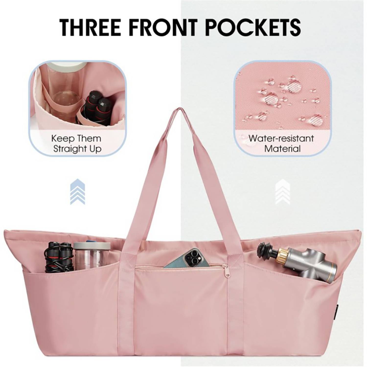 Foldable large travel fitness deffel bag 5