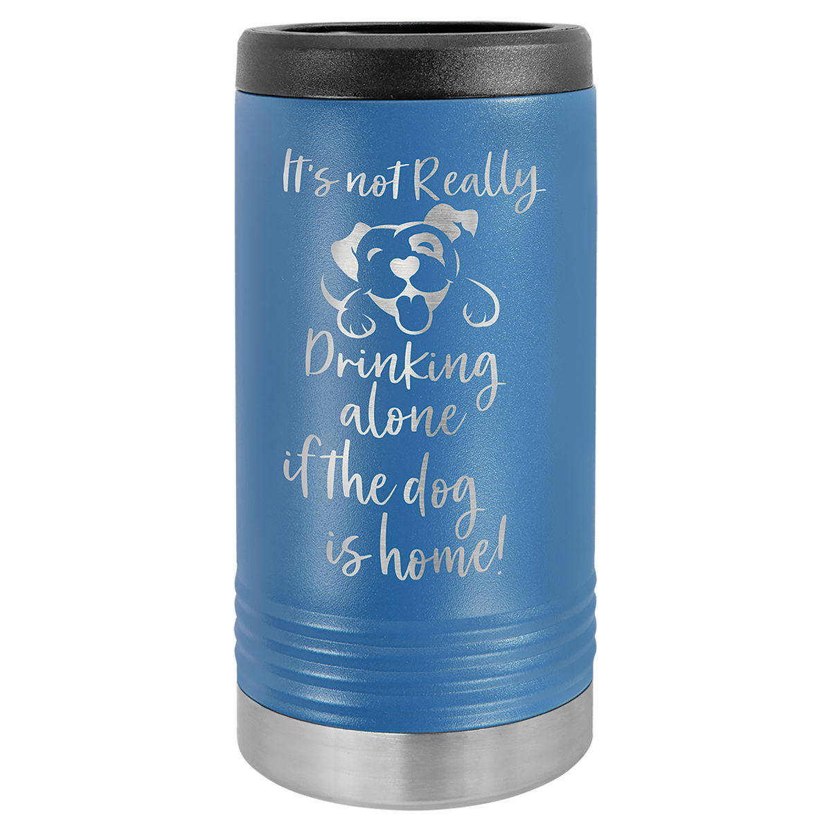 Polar Camel Royal Blue Slim Beverage Holder, custom koozie with logo imprint 3