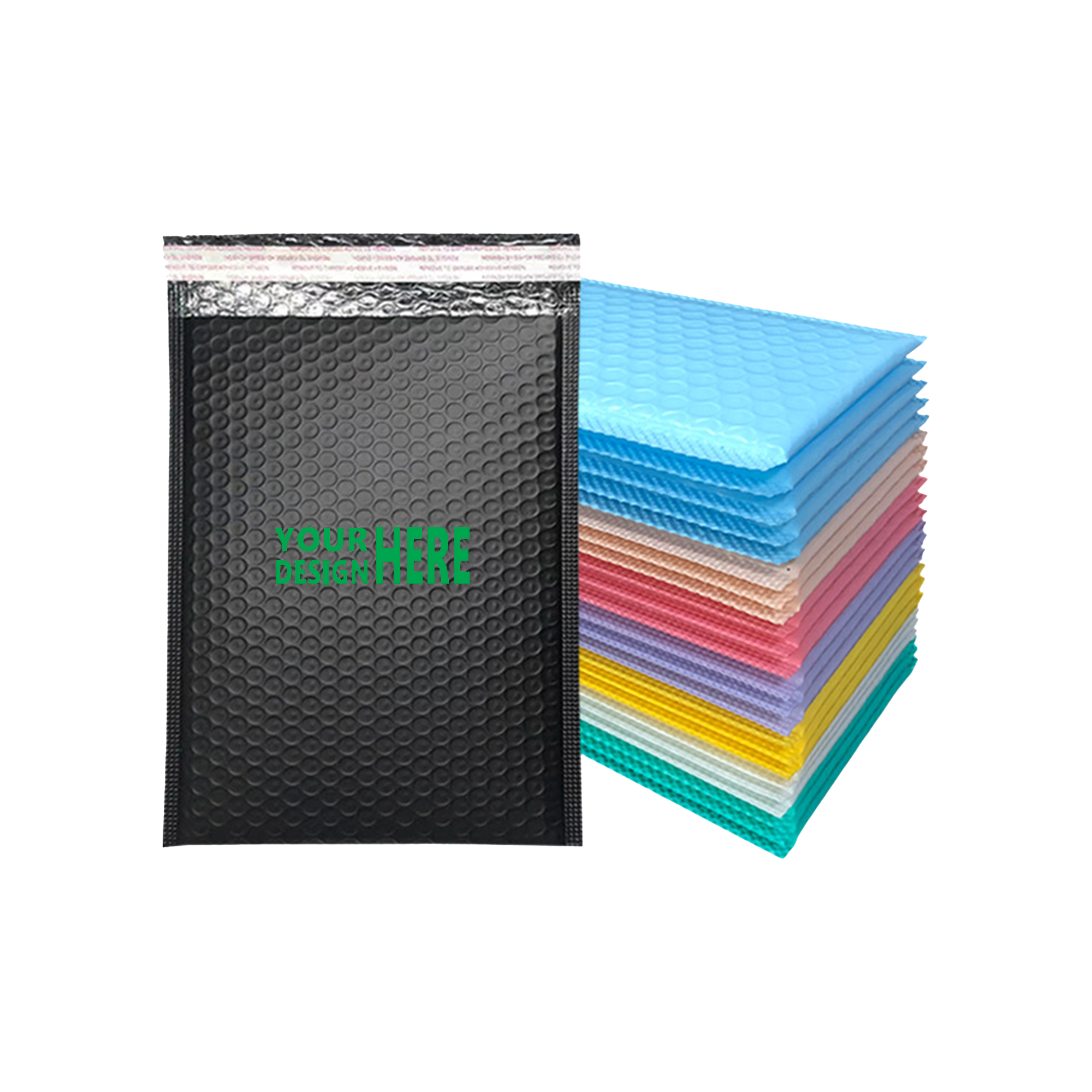 Multi-Colored Bubble Self-Adhesive Courier Bag 2