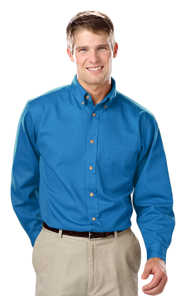 Men's L/S 100% cotton twill Shirt 58