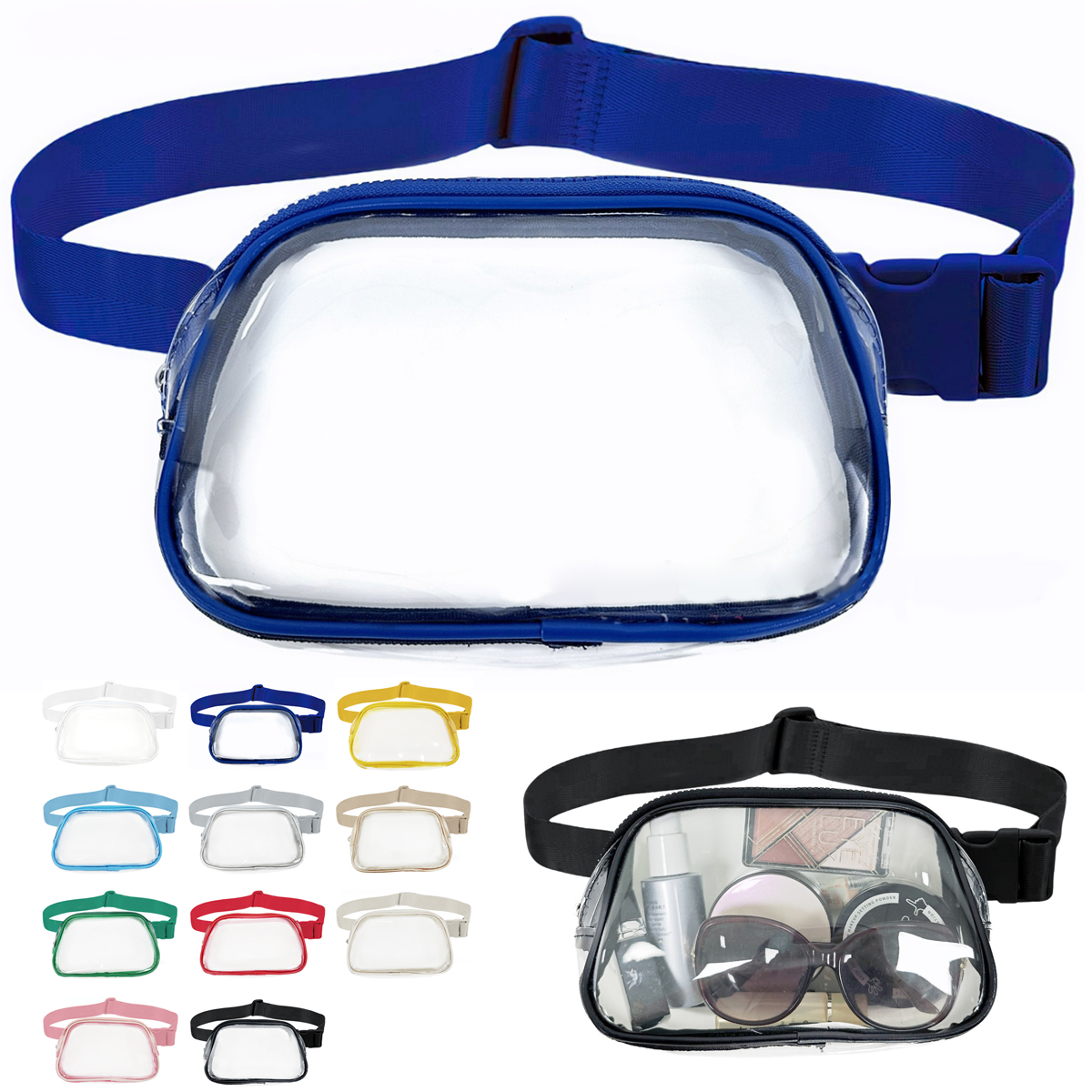 Clear Stadium Approved Fanny Pack with Adjustable Strap