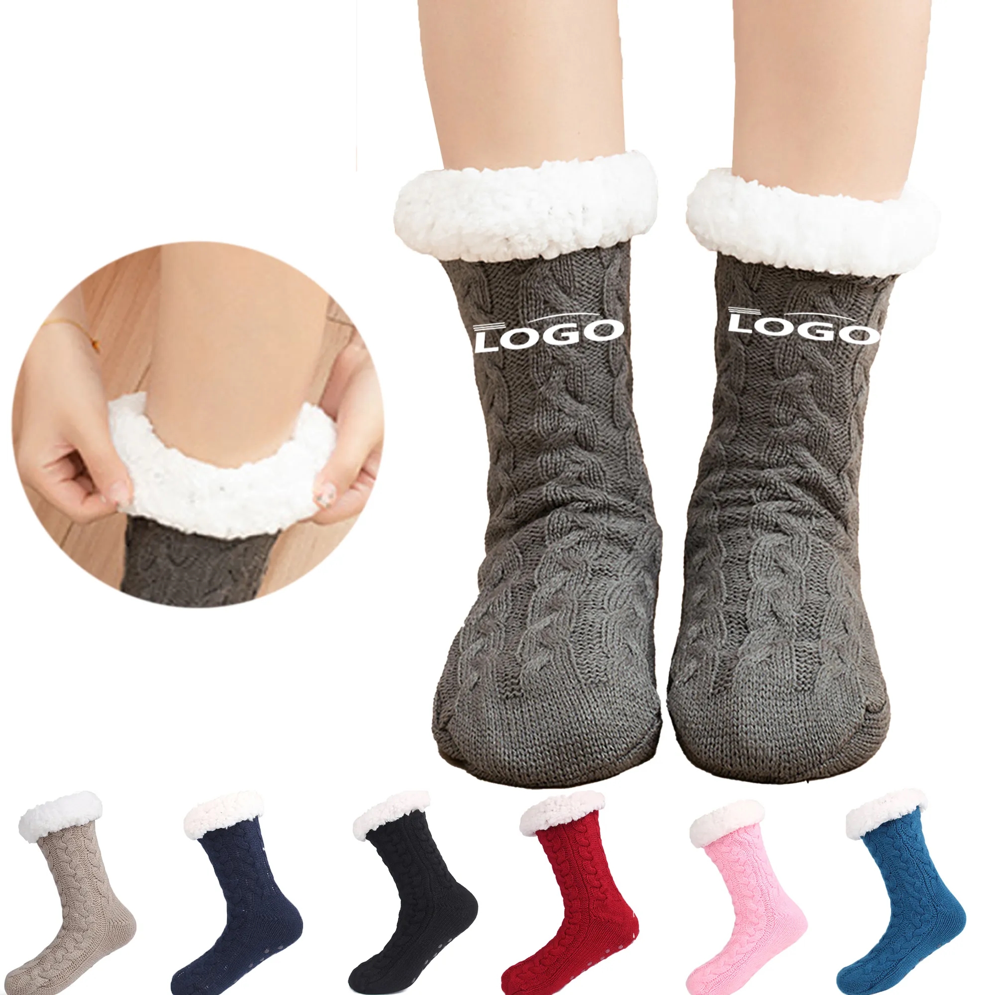 Extra Thick Floor Socks With Lint 2