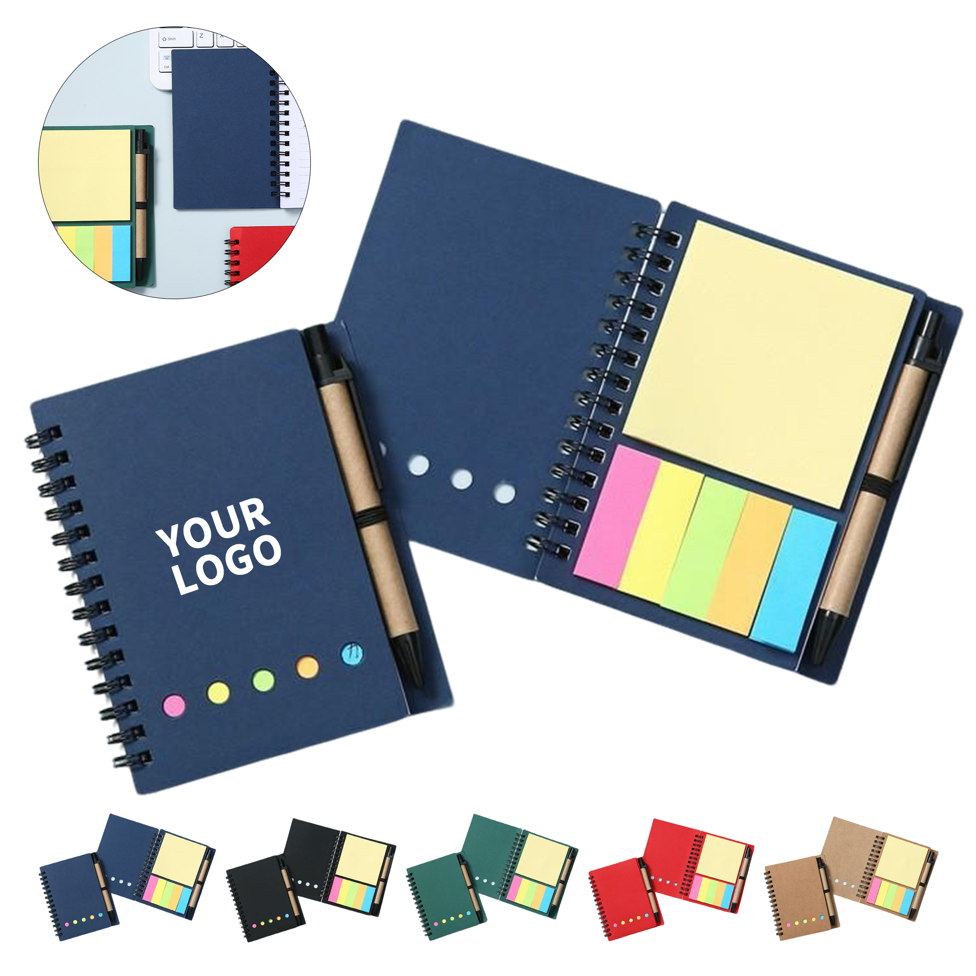 Kraft Paper Cover Spiral Steno Pocket Notebook 2