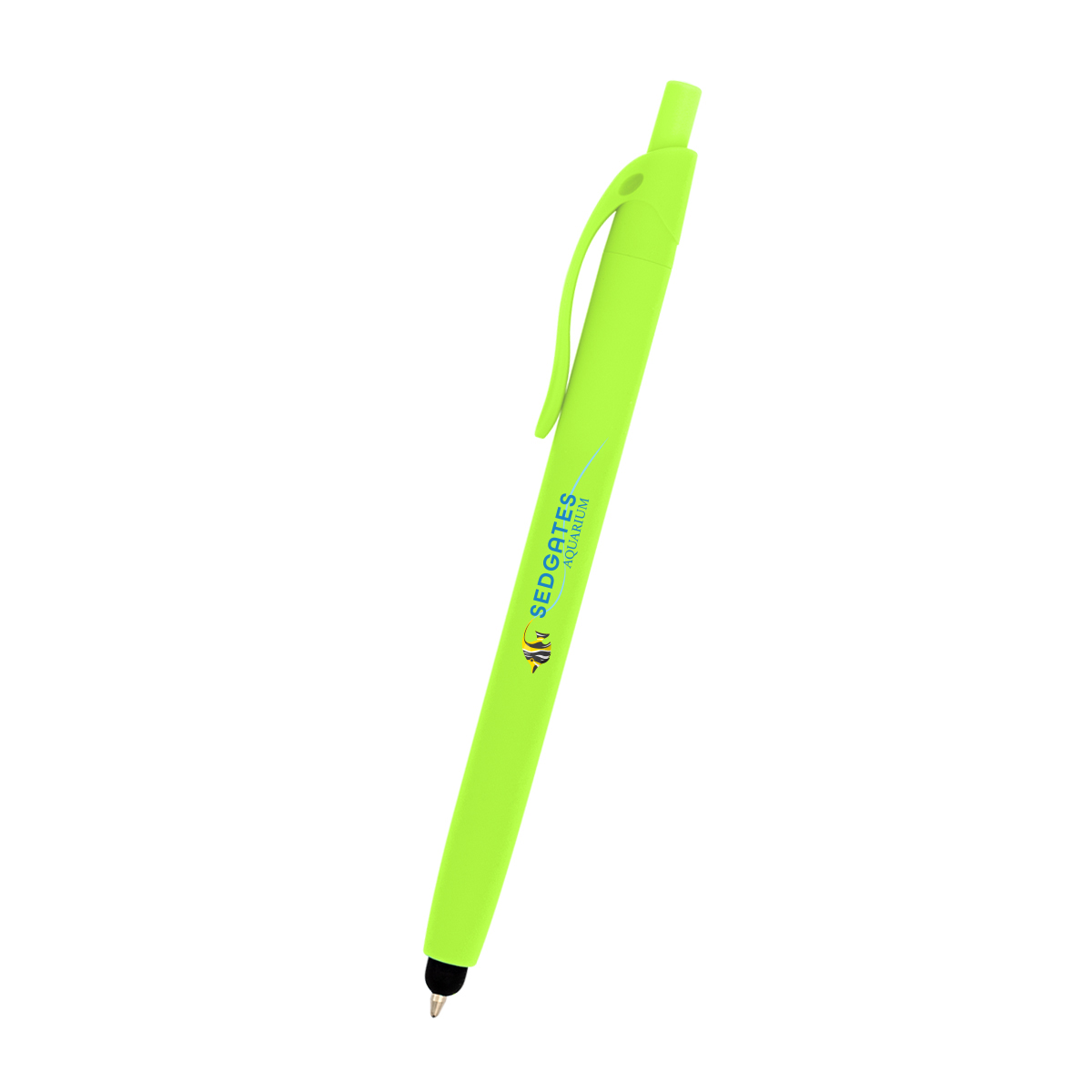 Zinnia Rubberized Pen With Stylus 3