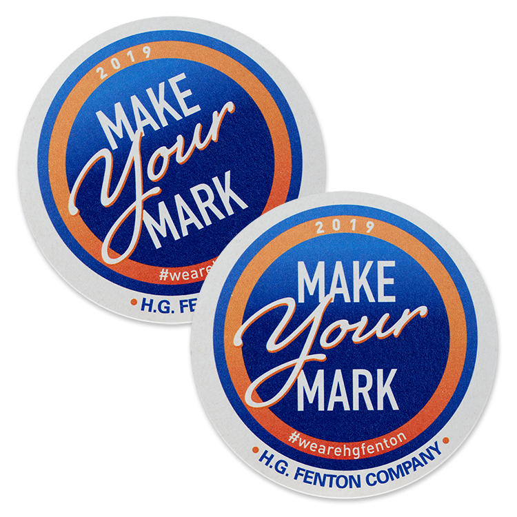 60 Point 4"Pulp Board Coasters, DIGITAL PRINT-Round 3