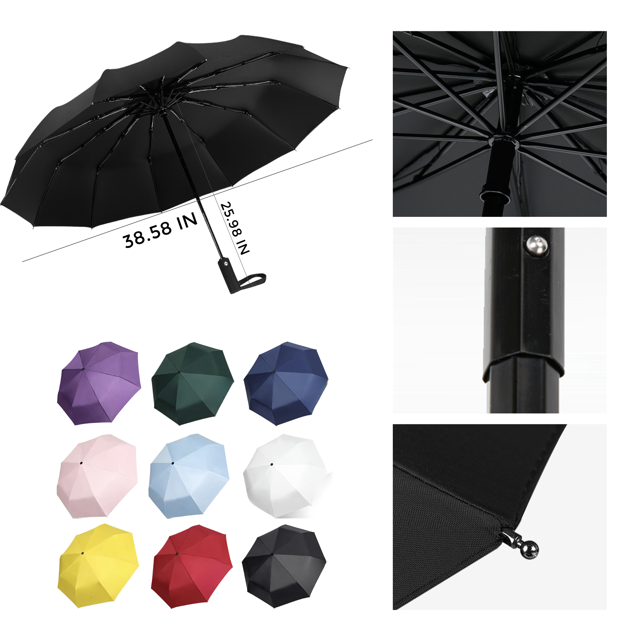 MOQ 10 PCS Durable Folding Umbrella 2