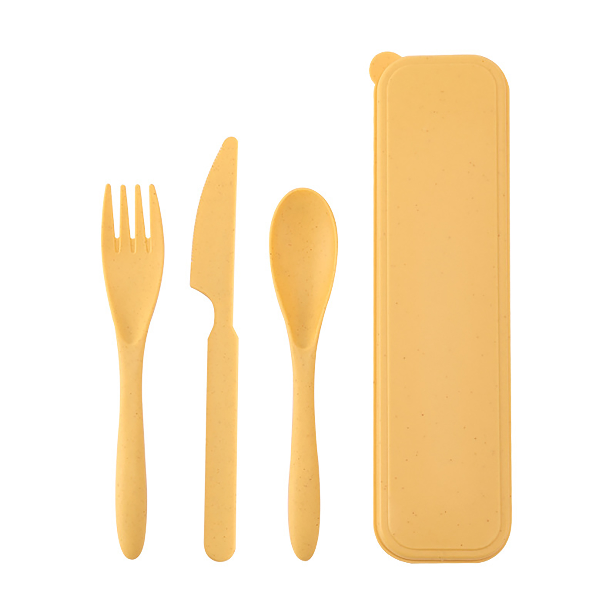 Eco-Friendly Wheat Straw Travel Cutlery Set 4