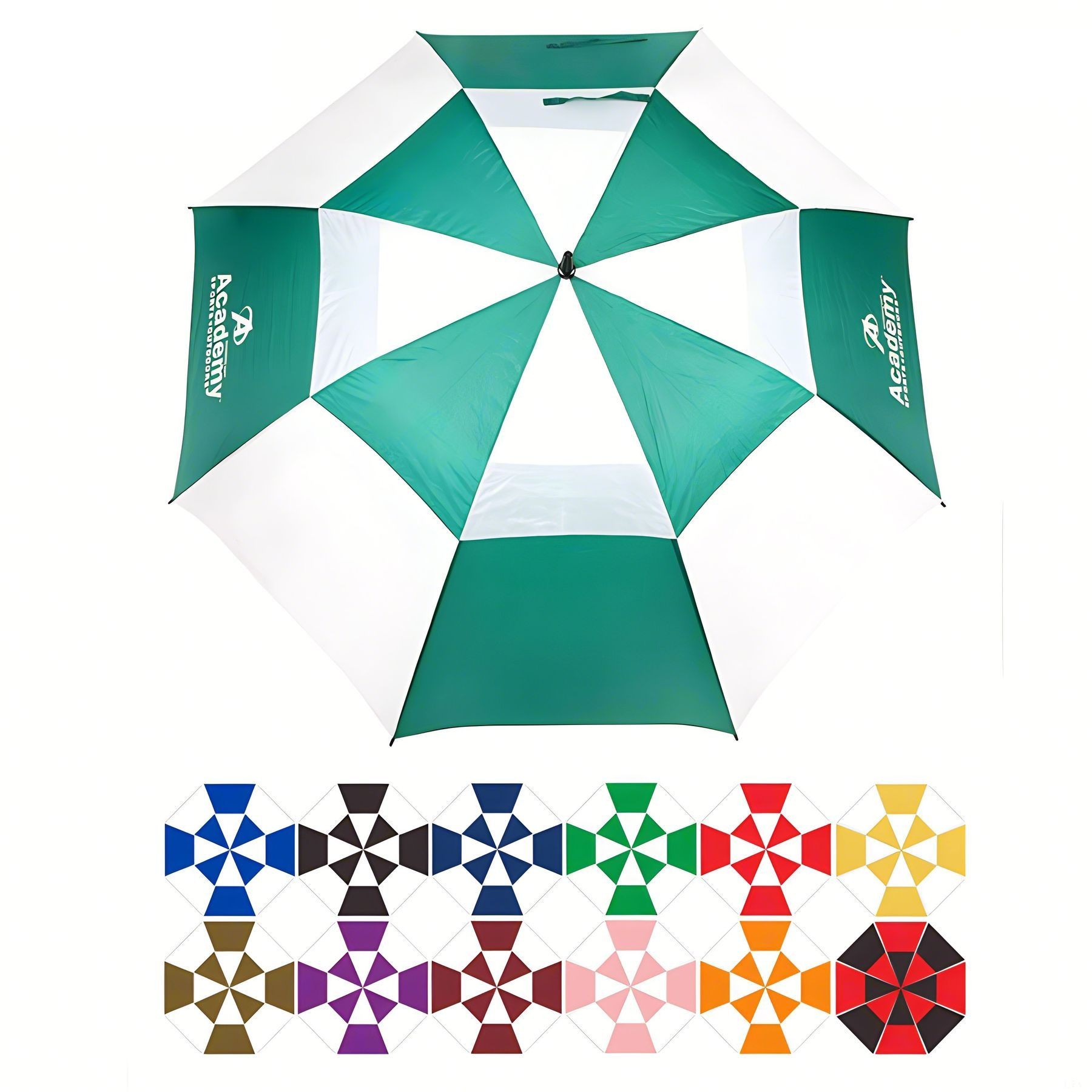 Automatic Open Windproof Golf Umbrella With Double Canopy 9