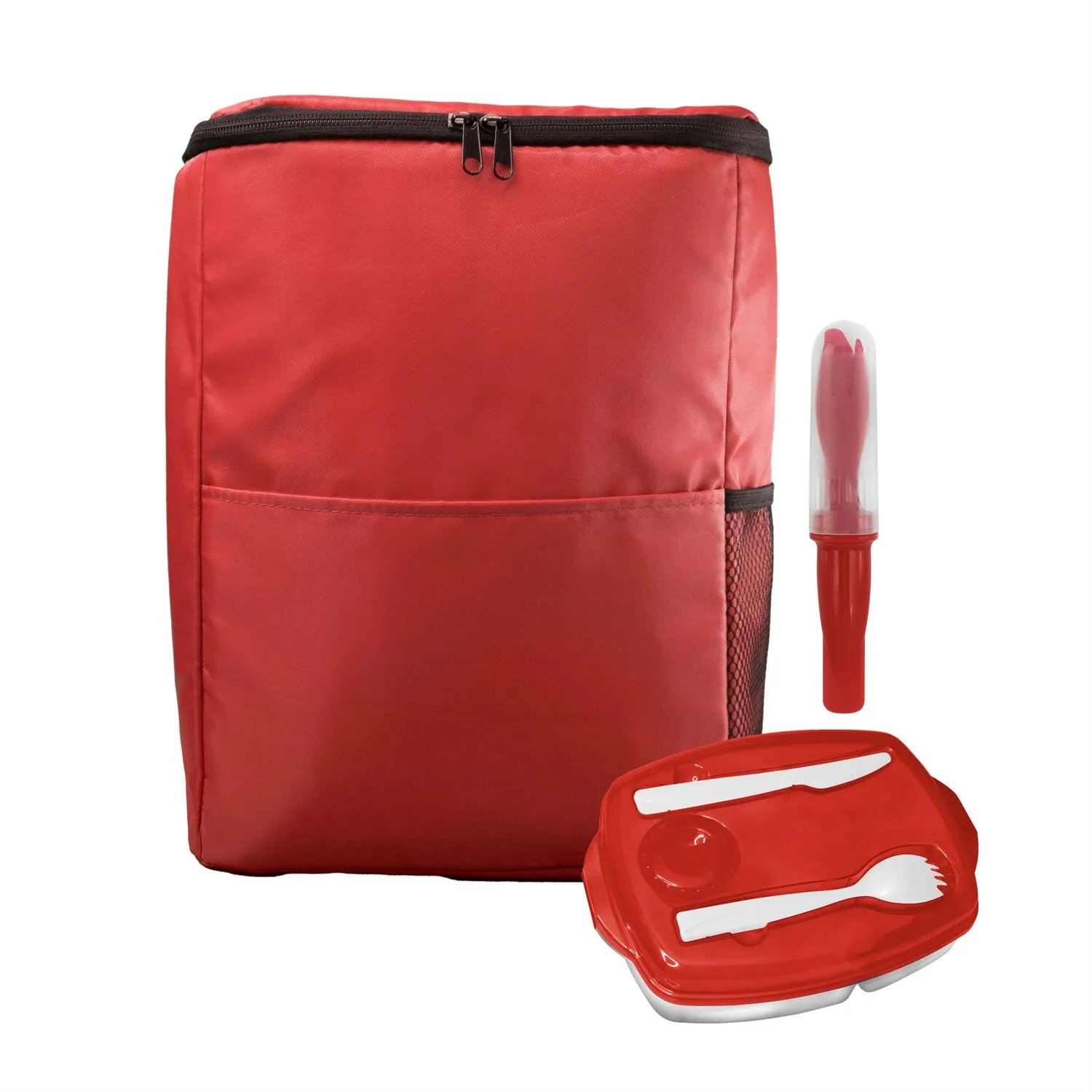 Sporty Lunch Tray & Cutlery Set 3