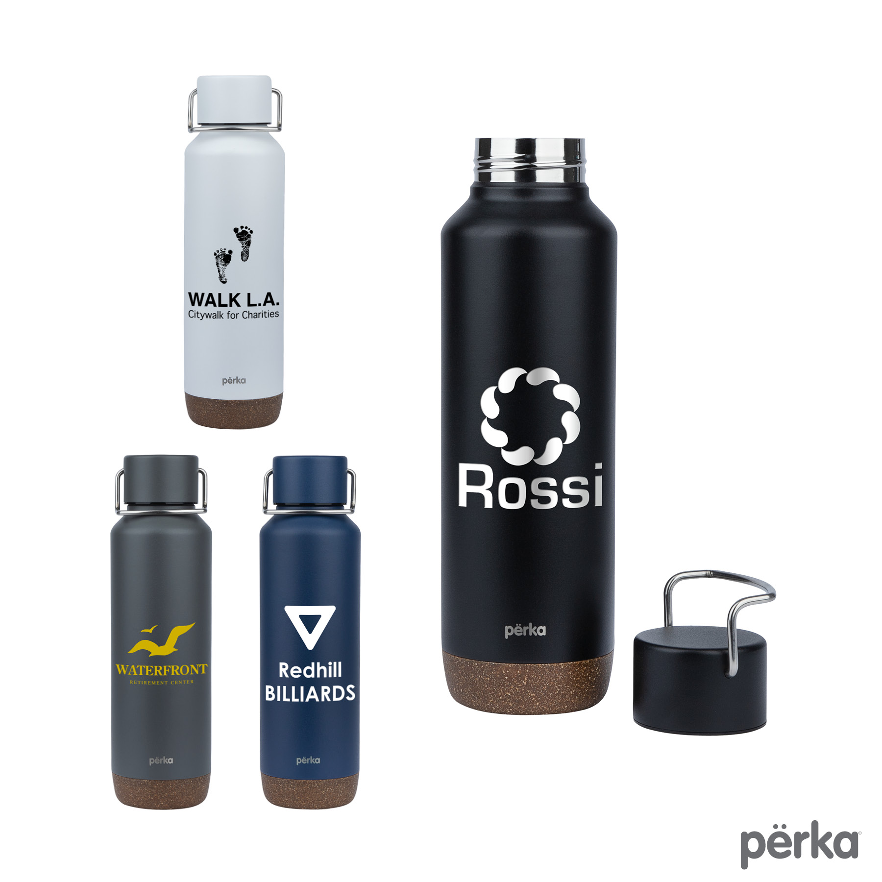 Perka® Cabrillo 24 oz. Double Wall, Stainless Steel Water Bottle 10