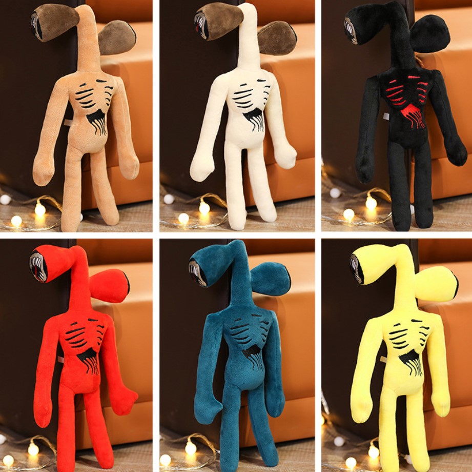 Police Siren Head Plush Toy Cartoon Monster Soft Fabric Text 1