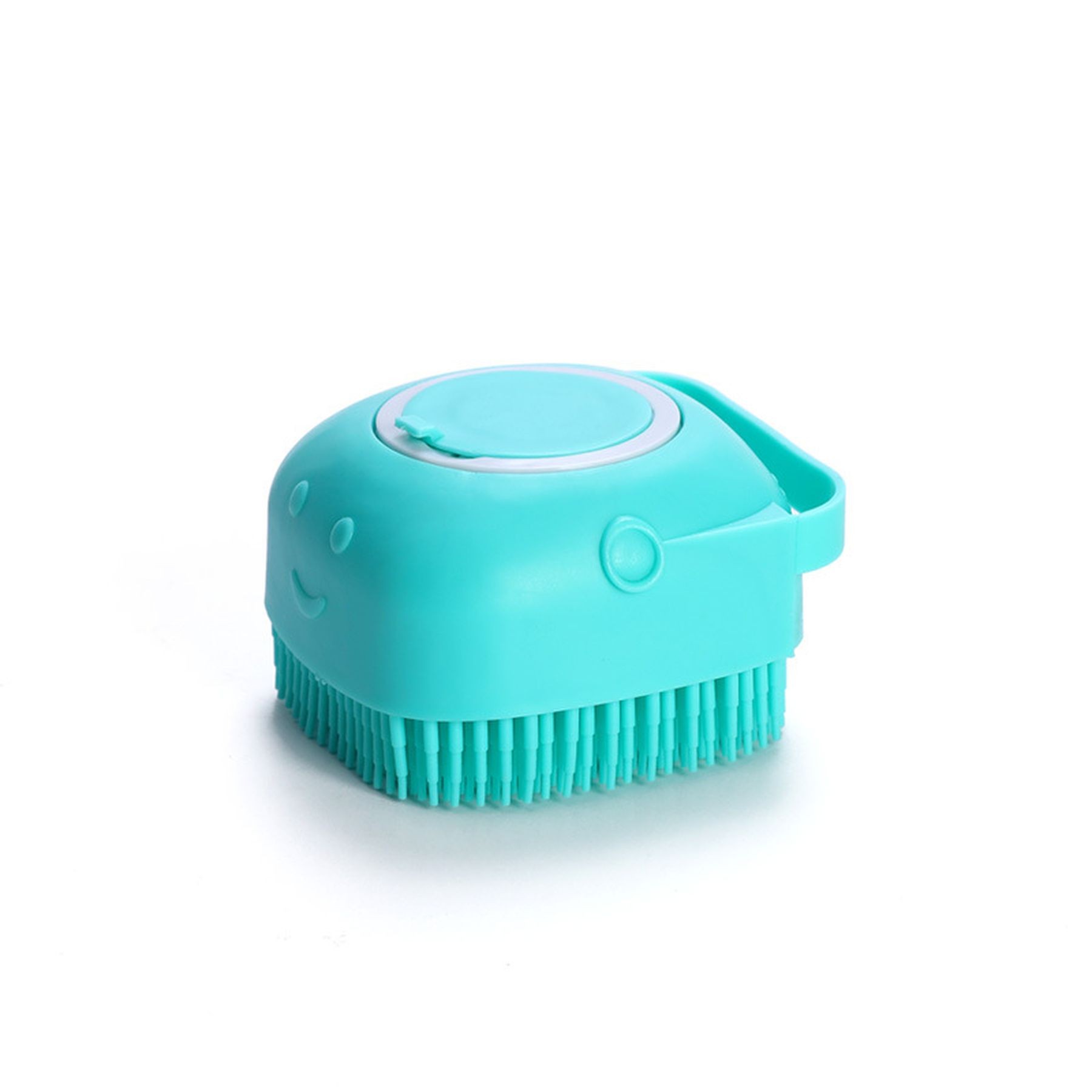 Pet Bath Silicone Brush With Soap And Shampoo Dispenser 6