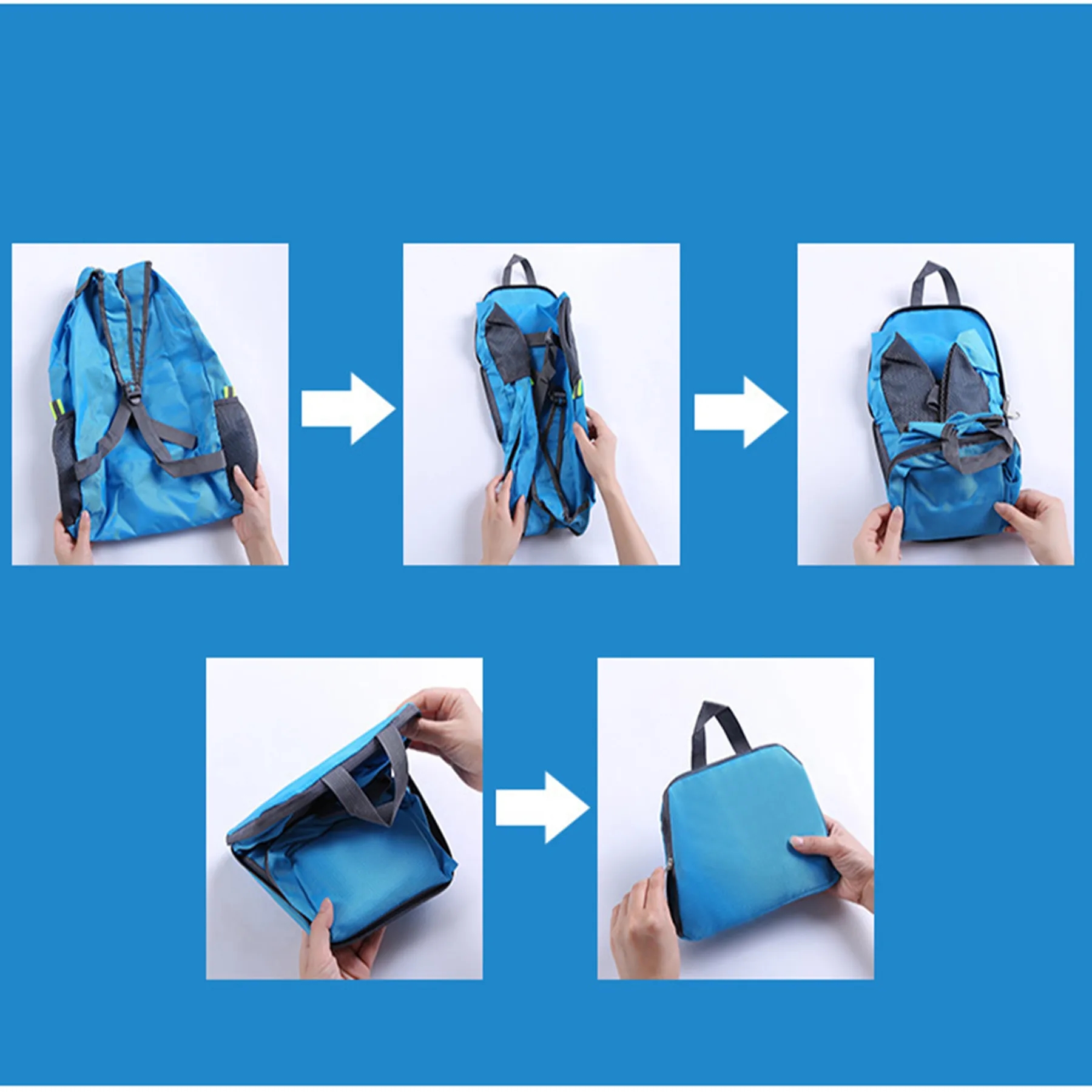 Oxford cloth folding backpack 5