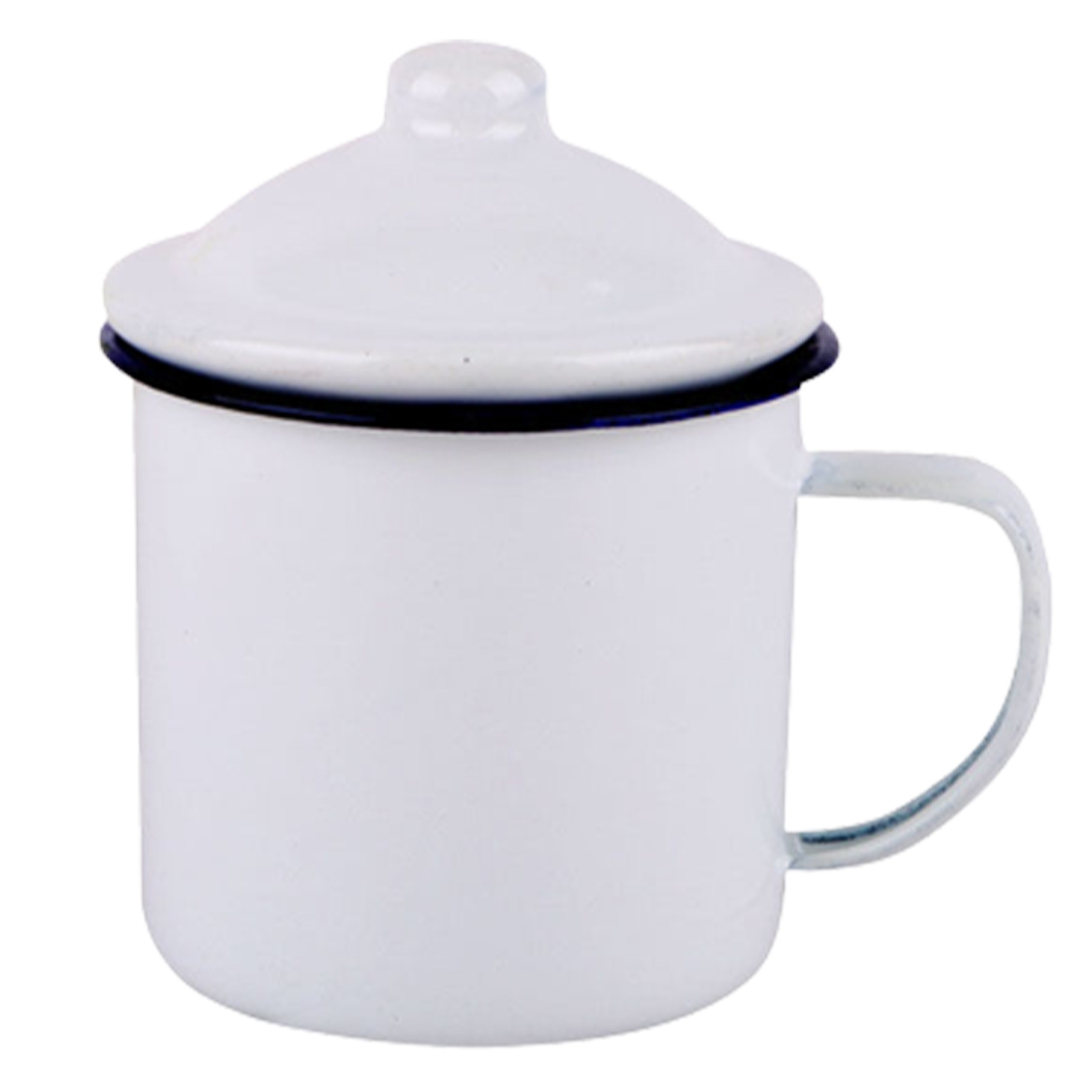 13.5 Oz. Enamel Coffee Mug W/Cover 4
