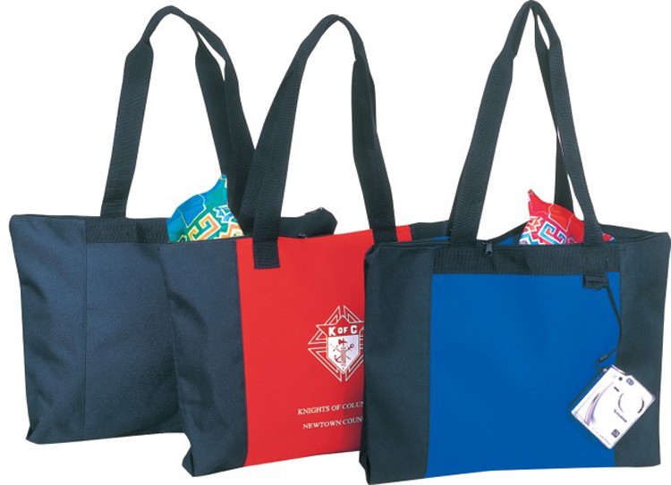 Poly Zippered Tote Bag 1