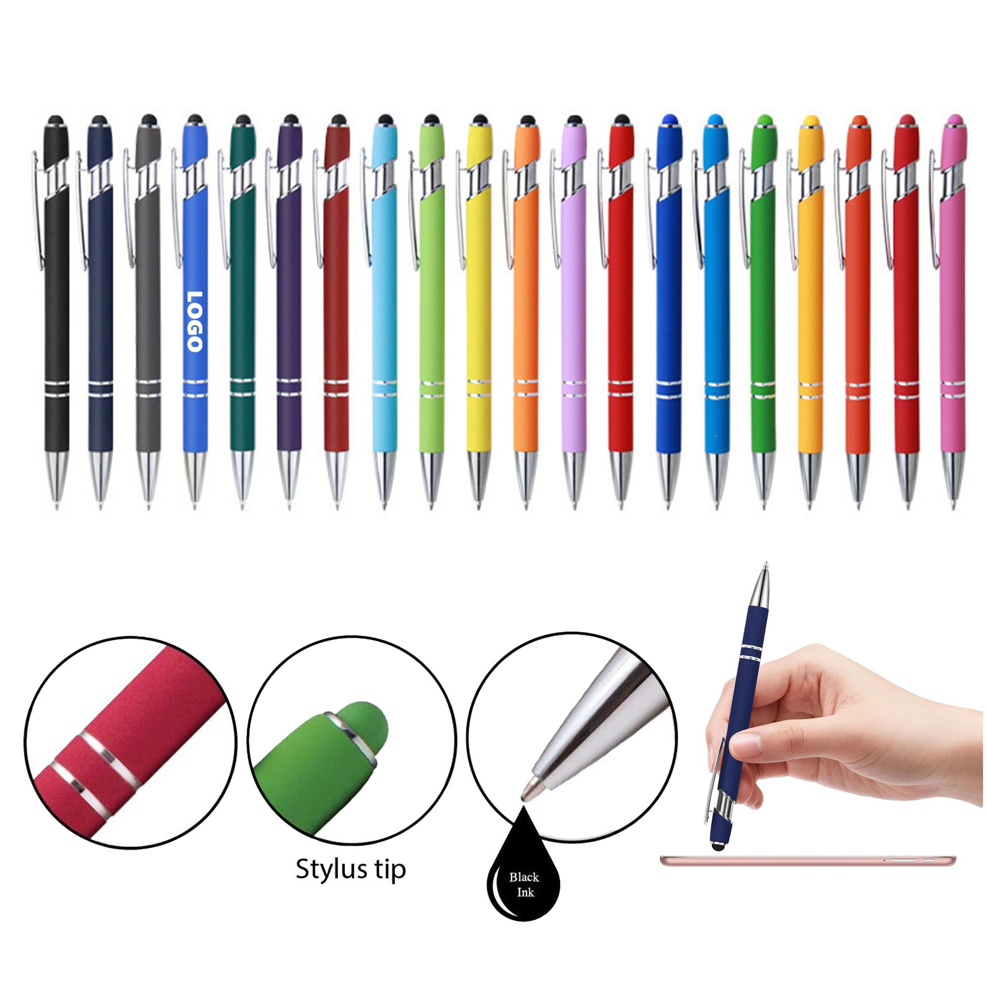 Multi-Function Metal Stylus Touch Ballpoint Pen 2