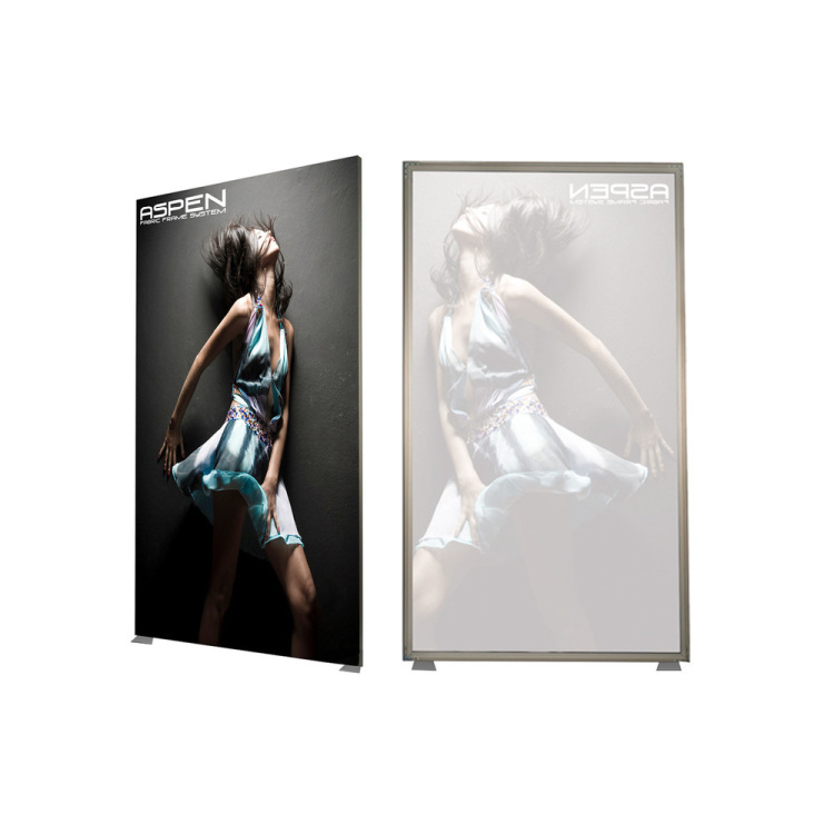 Comet Fabric Frame 10ft. H X 2ft. W Single Sided 1